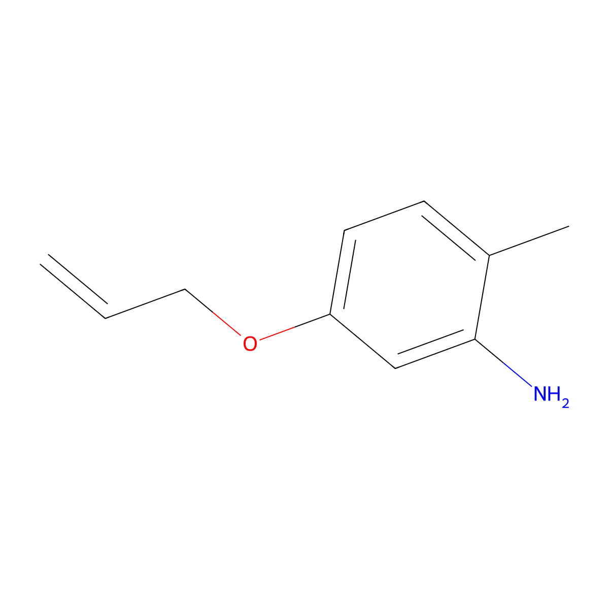 2-Methyl-5-(2-propen-1-yloxy)aniline molecular structure, CAS 1175836-96-0