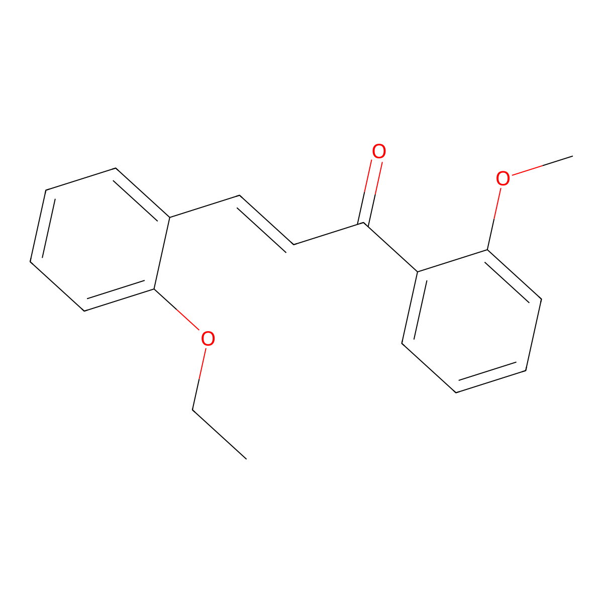 (2E)-3-(2-Ethoxyphenyl)-1-(2-methoxyphenyl)prop-2-en-1-one molecular structure, CAS 1175867-24-9