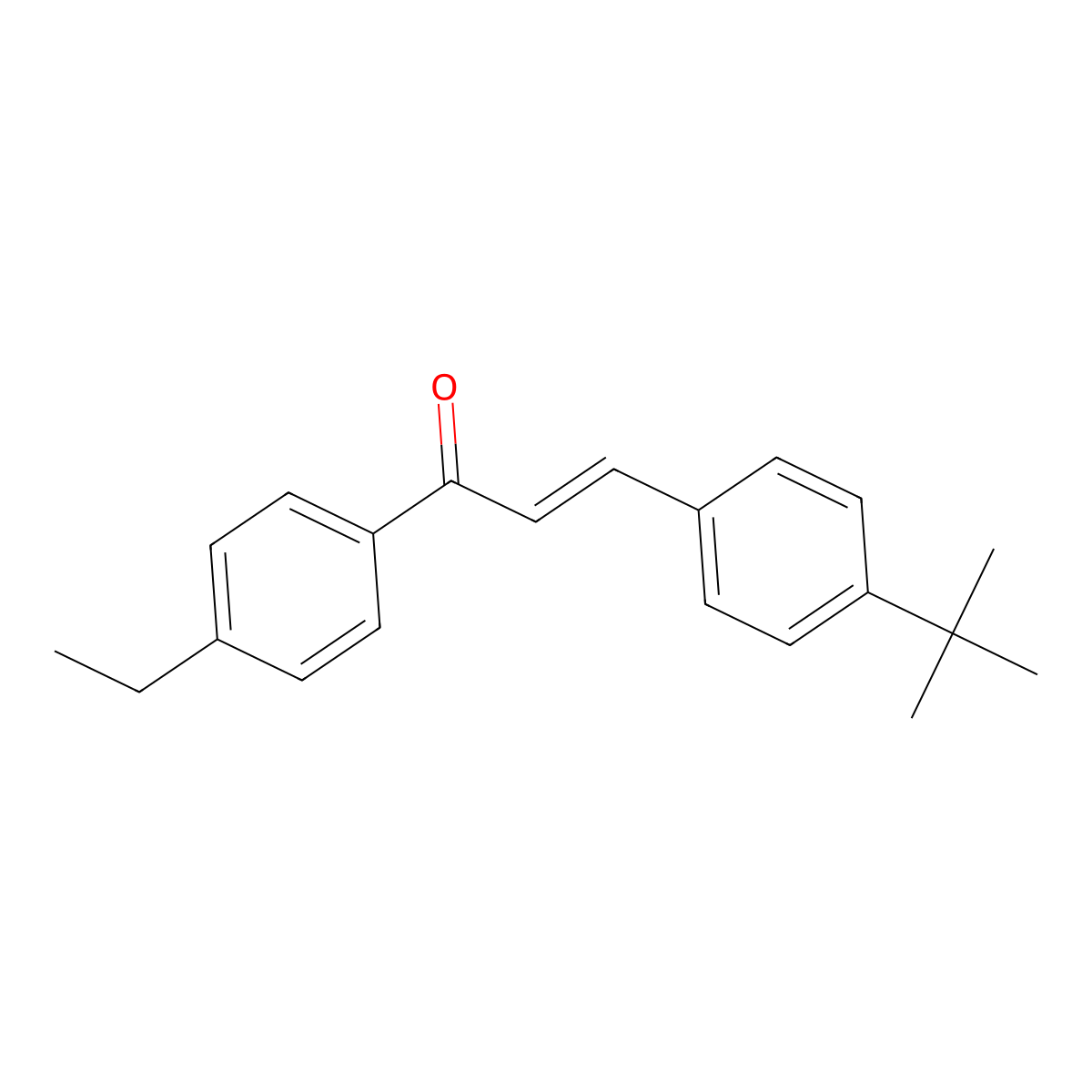 (2E)-3-(4-tert-Butylphenyl)-1-(4-ethylphenyl)prop-2-en-1-one molecular structure, CAS 1175868-33-3