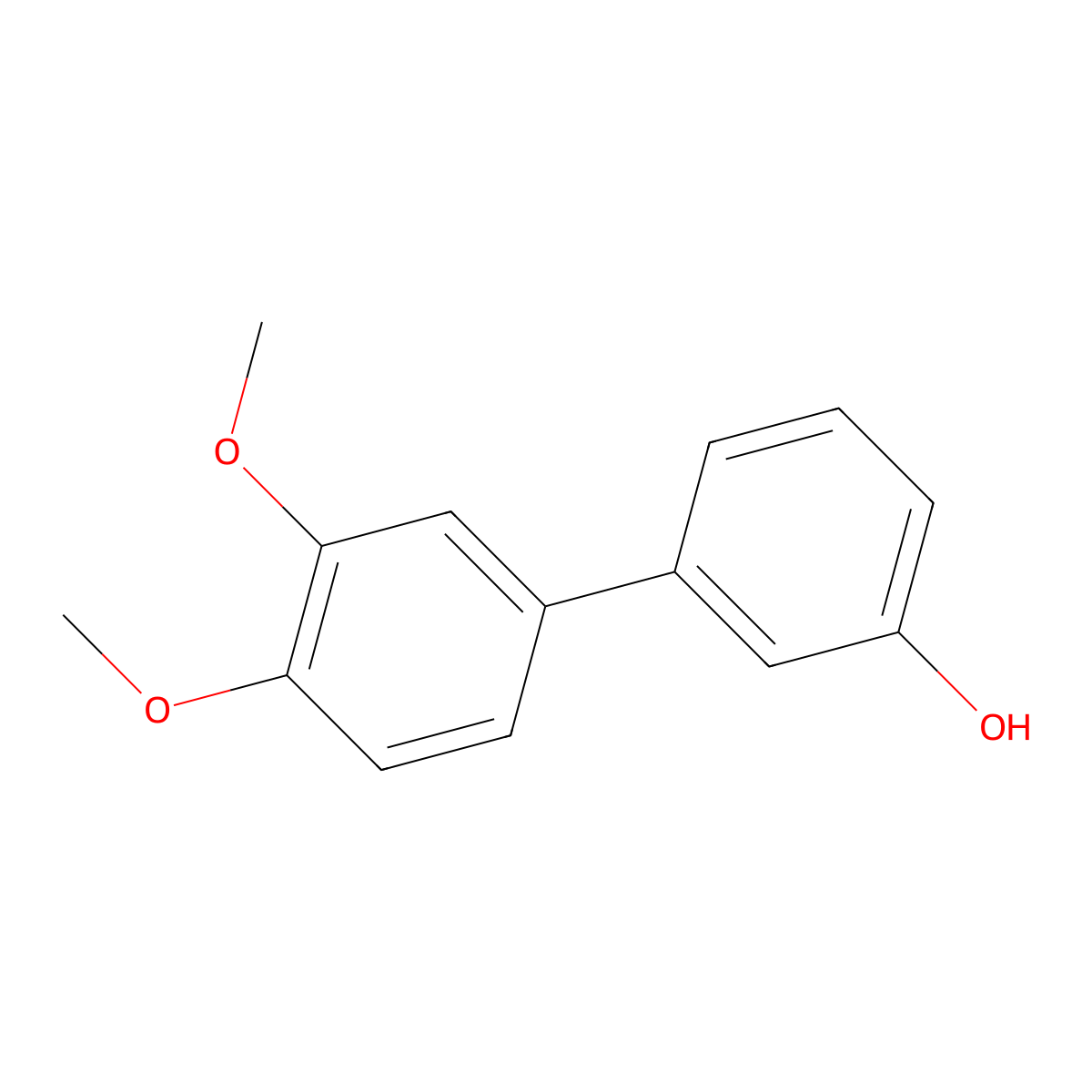 3-(3,4-Dimethoxyphenyl)phenol molecular structure, CAS 1175871-36-9