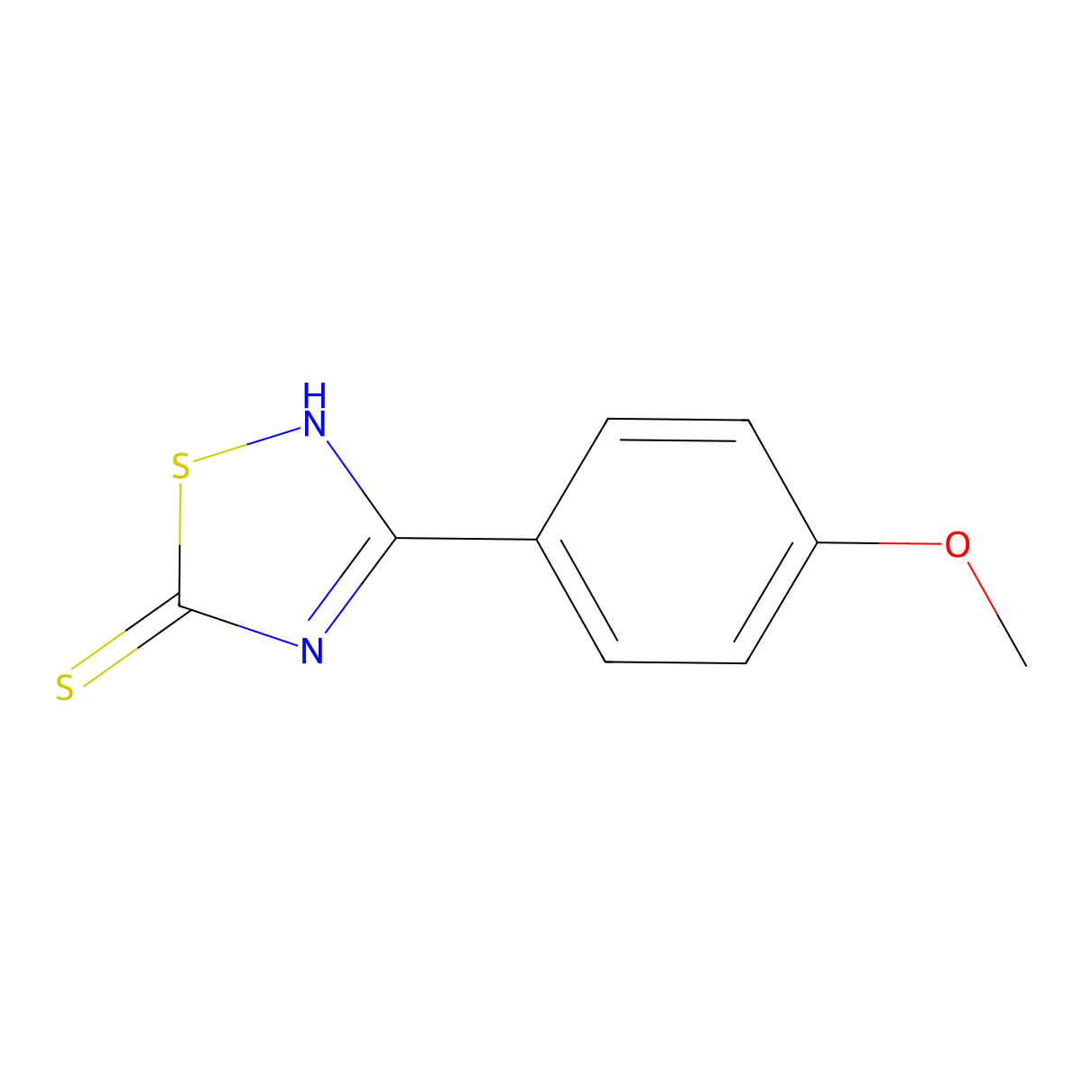 3-(4-Methoxyphenyl)-1,2,4-thiadiazole-5-thiol molecular structure, CAS 117588-00-8