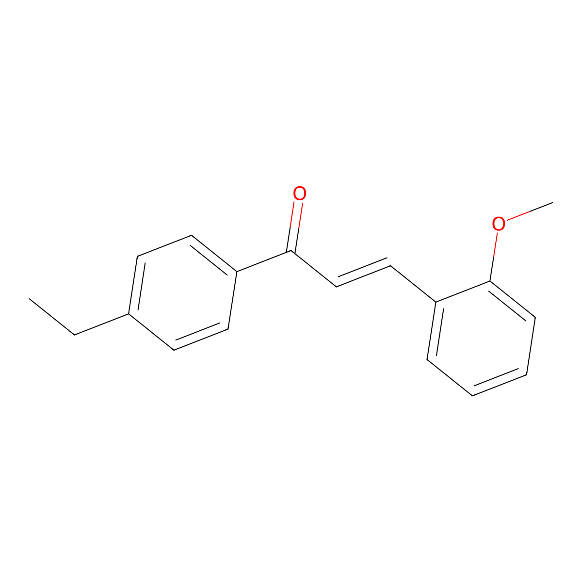 (2E)-1-(4-Ethylphenyl)-3-(2-methoxyphenyl)prop-2-en-1-one molecular structure, CAS 1175880-73-5