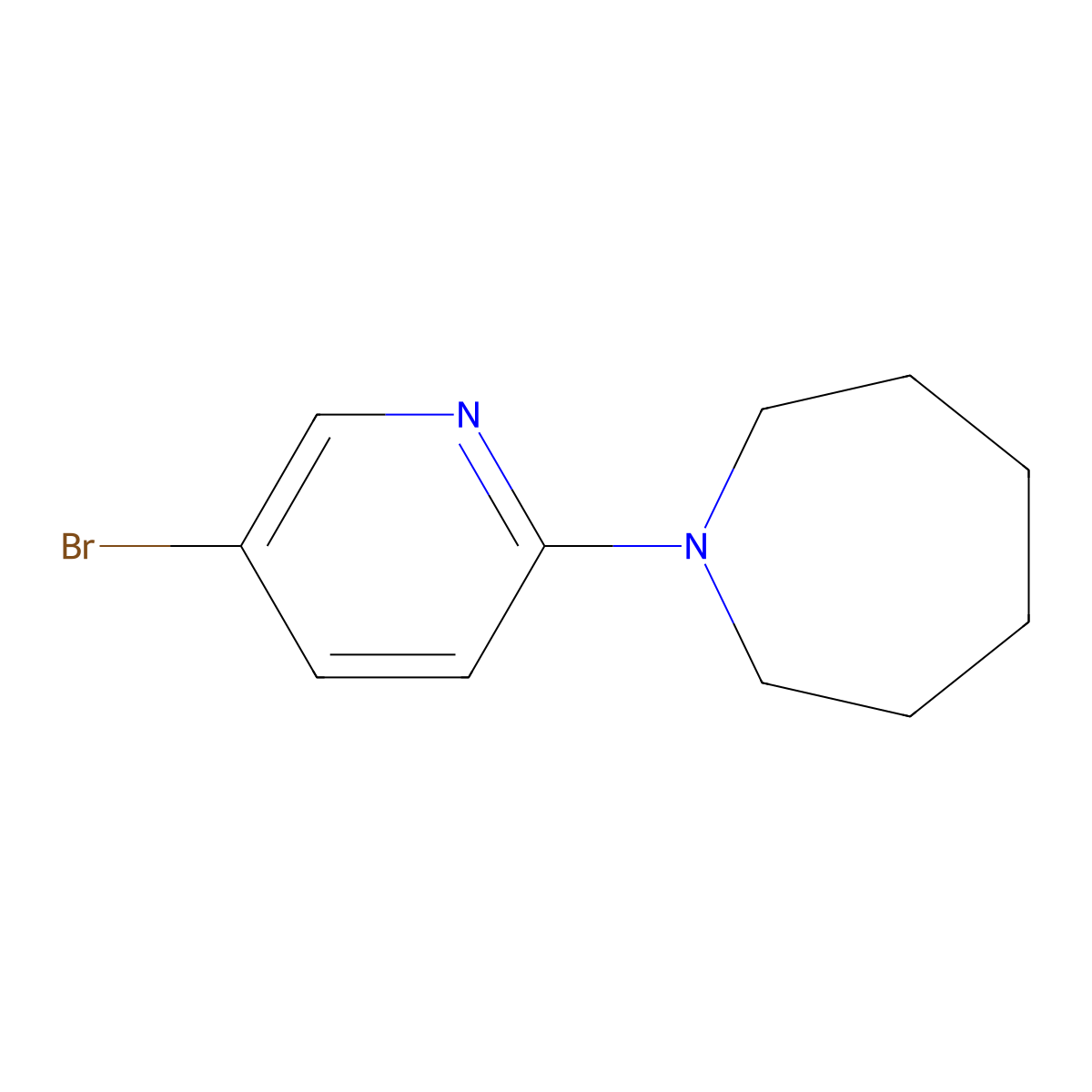 1-(5-Bromopyridin-2-yl)azepane molecular structure, CAS 1175900-46-5