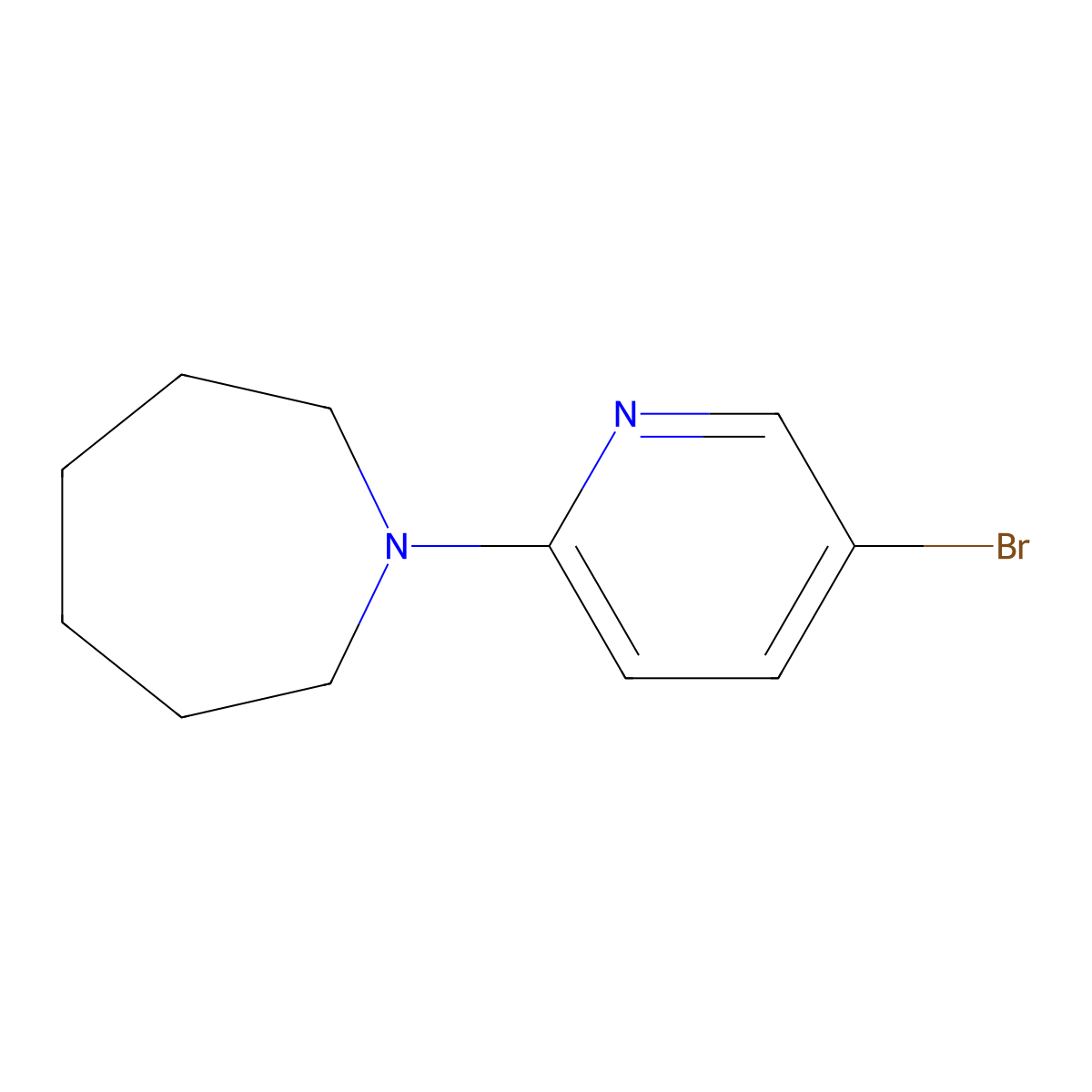 1-(5-Bromopyridin-2-yl)azepane molecular structure, CAS 1175900-46-5