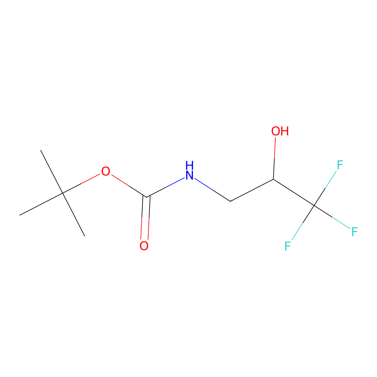 (S)-1-Boc-amino-2-hydroxy-3,3,3-trifluoropropane molecular structure, CAS 1175908-50-5