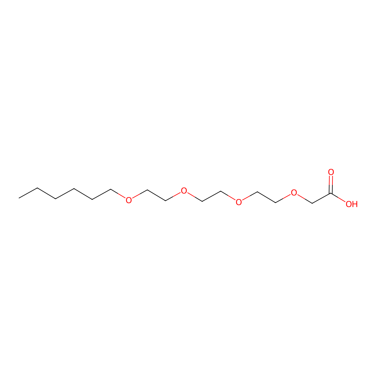 3,6,9,12-Tetraoxaoctadecanoicacid molecular structure, CAS 117591-36-3