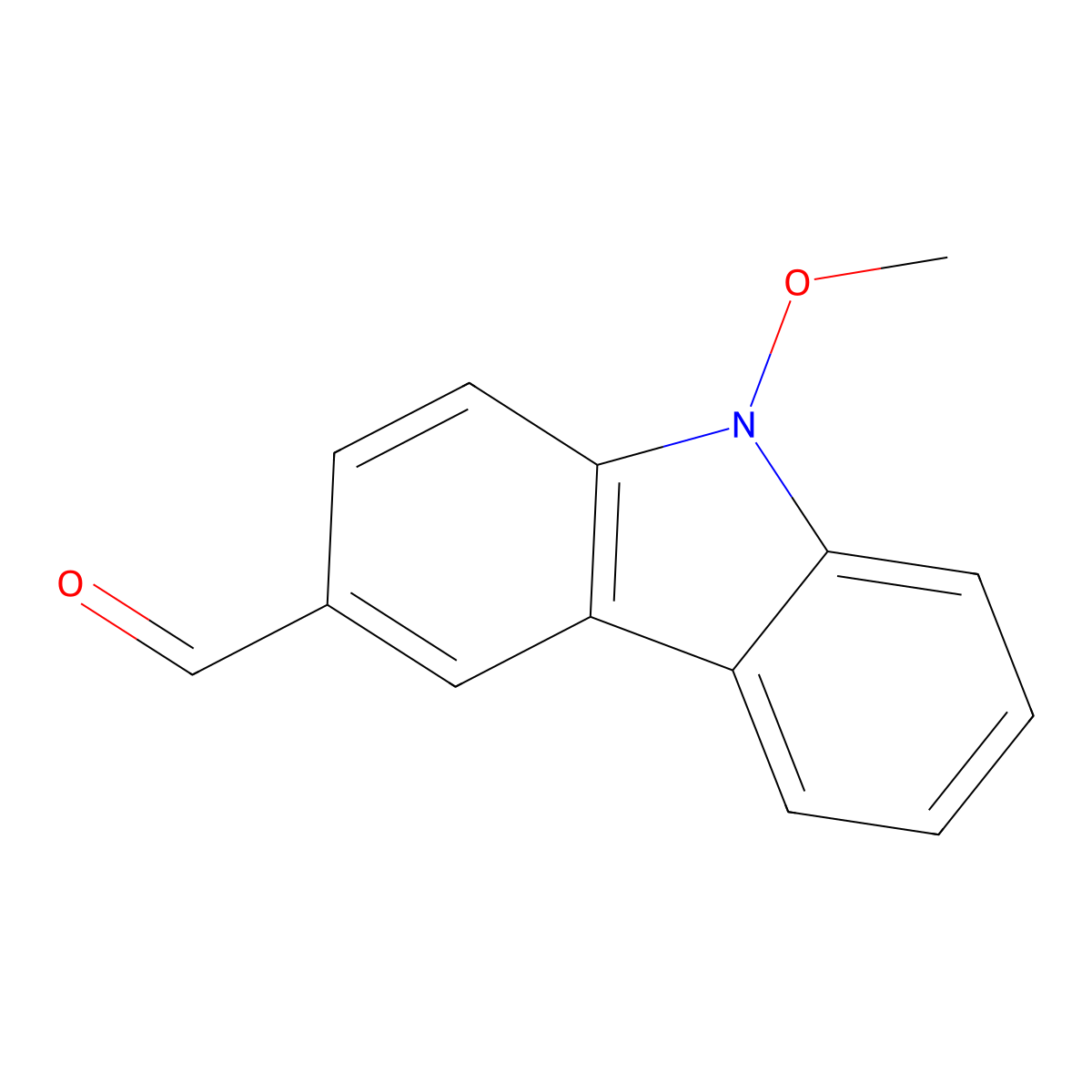 N-methoxy-3-formylcarbazole molecular structure, CAS 117592-01-5