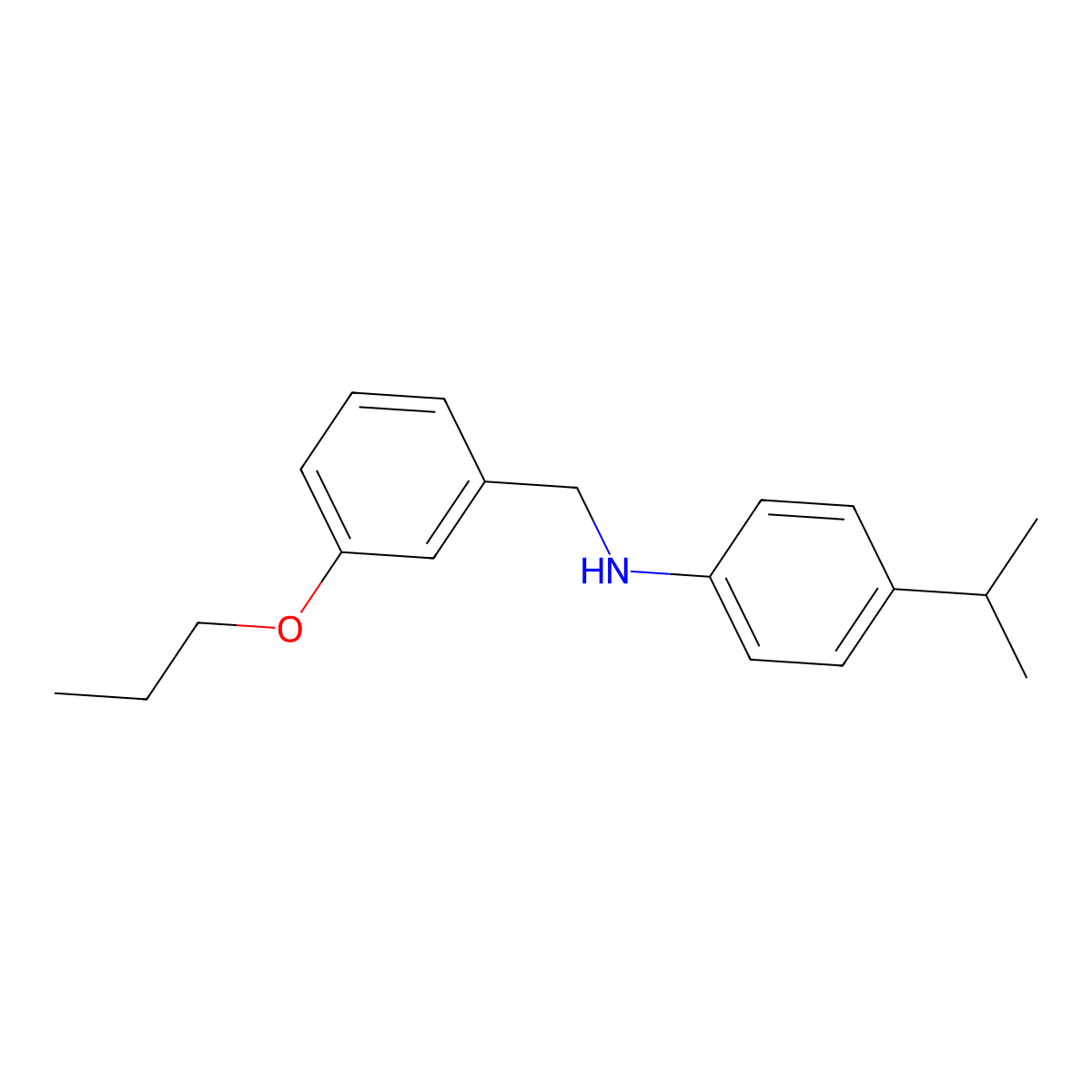 N-[4-(1-Methylethyl)phenyl]-3-propoxybenzenemethanamine molecular structure, CAS 1175925-31-1