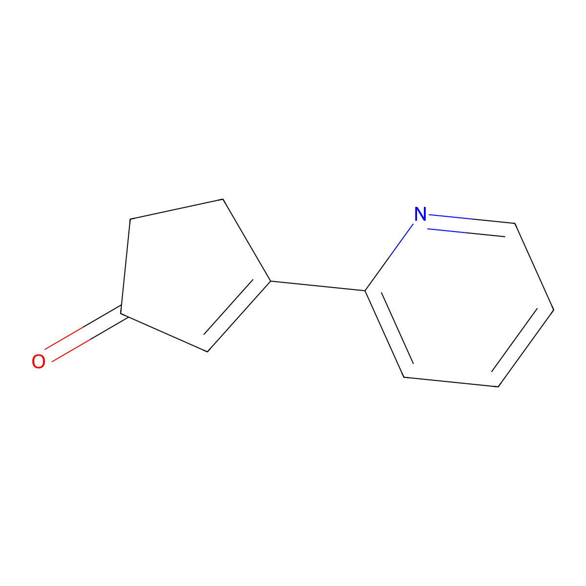 3-(2-Pyridyl)-2-cyclopenten-1-one molecular structure, CAS 1175925-83-3