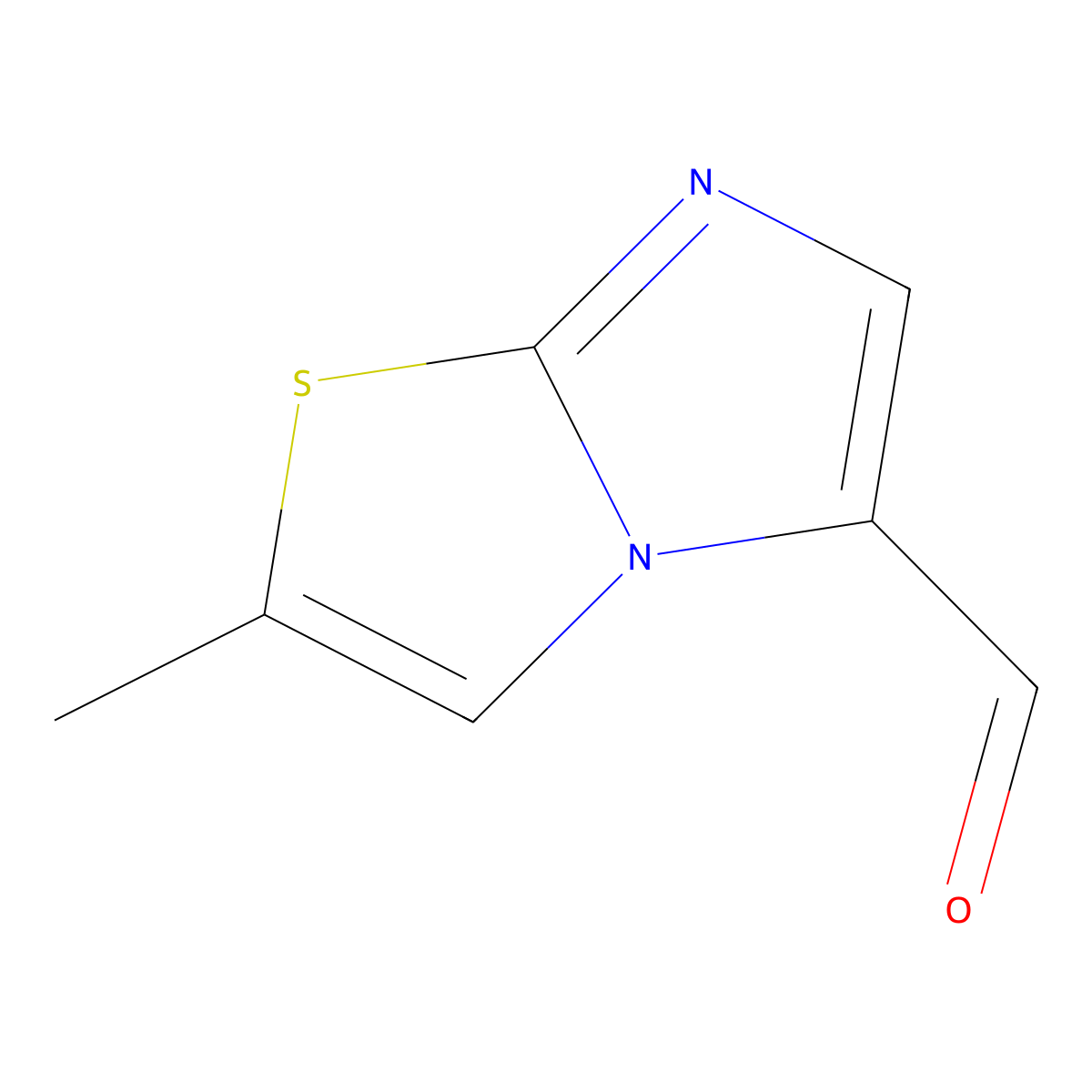2-Methylimidazo[2,1-b][1,3]thiazole-5-carbaldehyde molecular structure, CAS 1175942-07-0