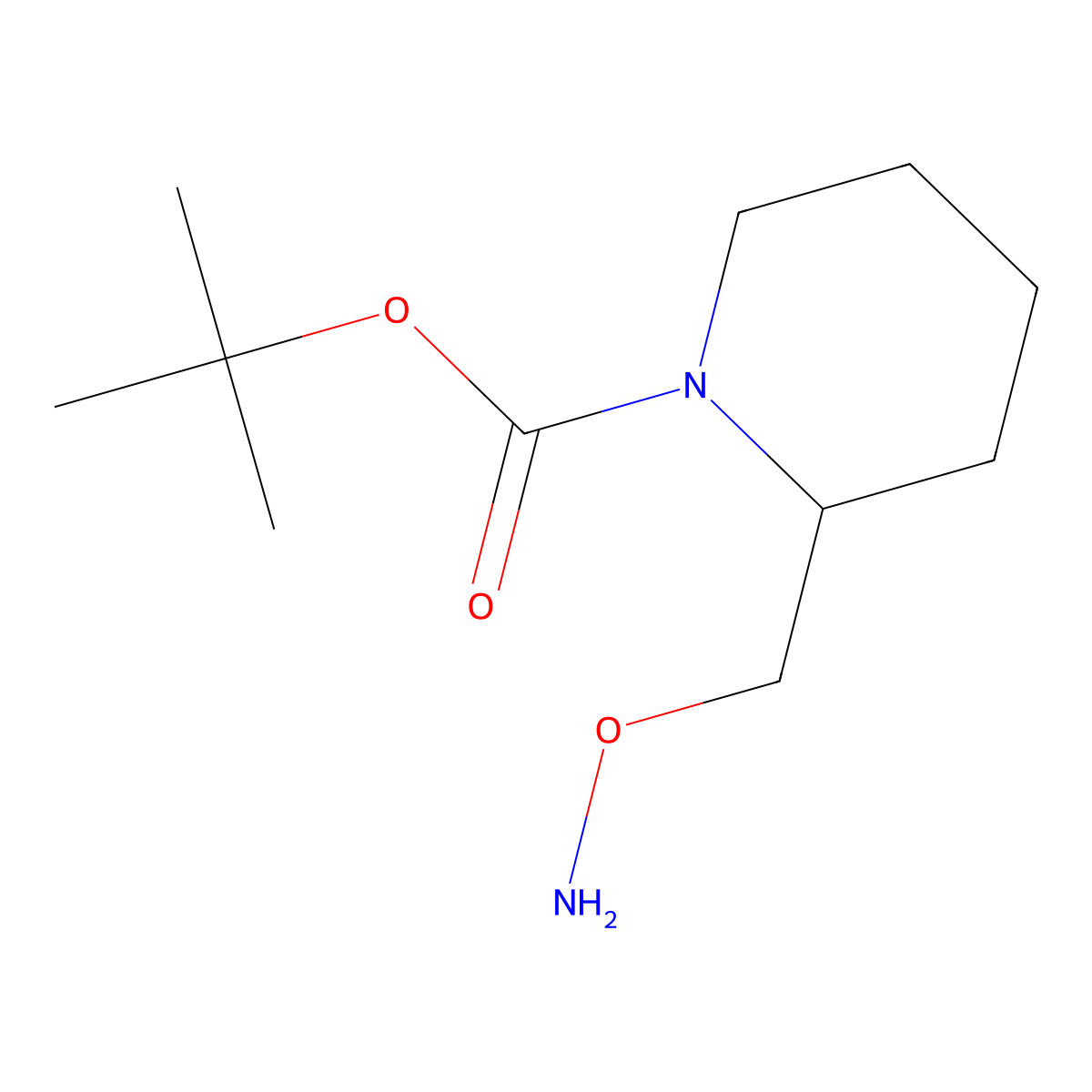 tert-Butyl (2S)-2-[(aminooxy)methyl]piperidine-1-carboxylate molecular structure, CAS 1175952-50-7