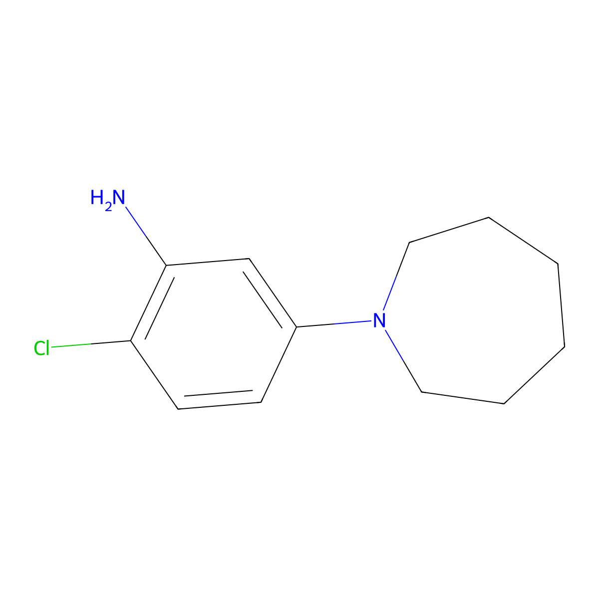 5-(Azepan-1-yl)-2-chloroaniline molecular structure, CAS 1175962-38-5