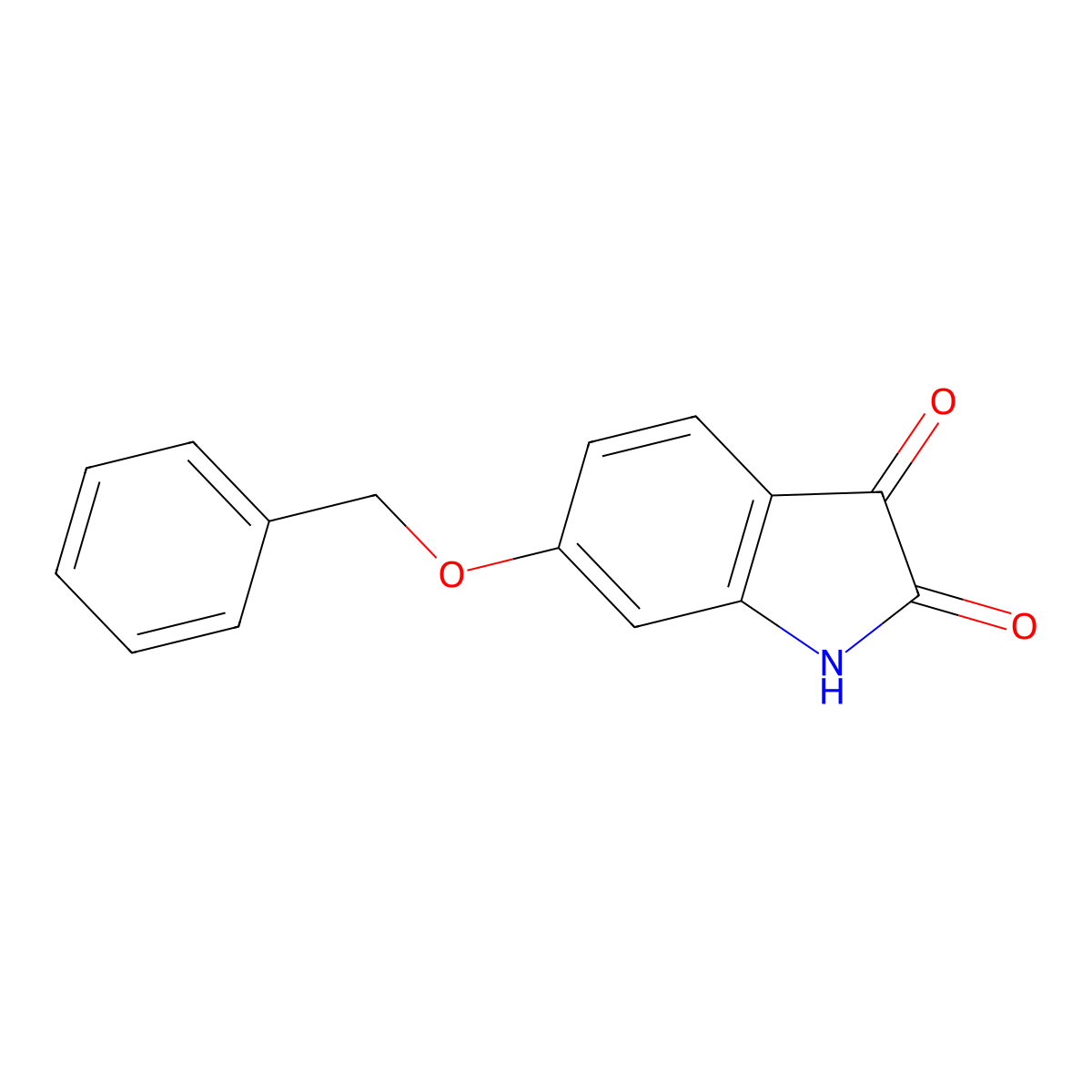 6-(Benzyloxy)indoline-2,3-dione molecular structure, CAS 1175965-80-6