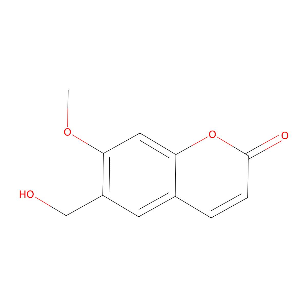 6-Hydroxymethylherniarin molecular structure, CAS 117597-79-2