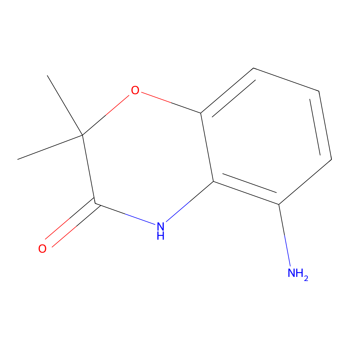 5-Amino-2,2-dimethyl-2H-benzo[b][1,4]oxazin-3(4H)-one molecular structure, CAS 1175976-88-1