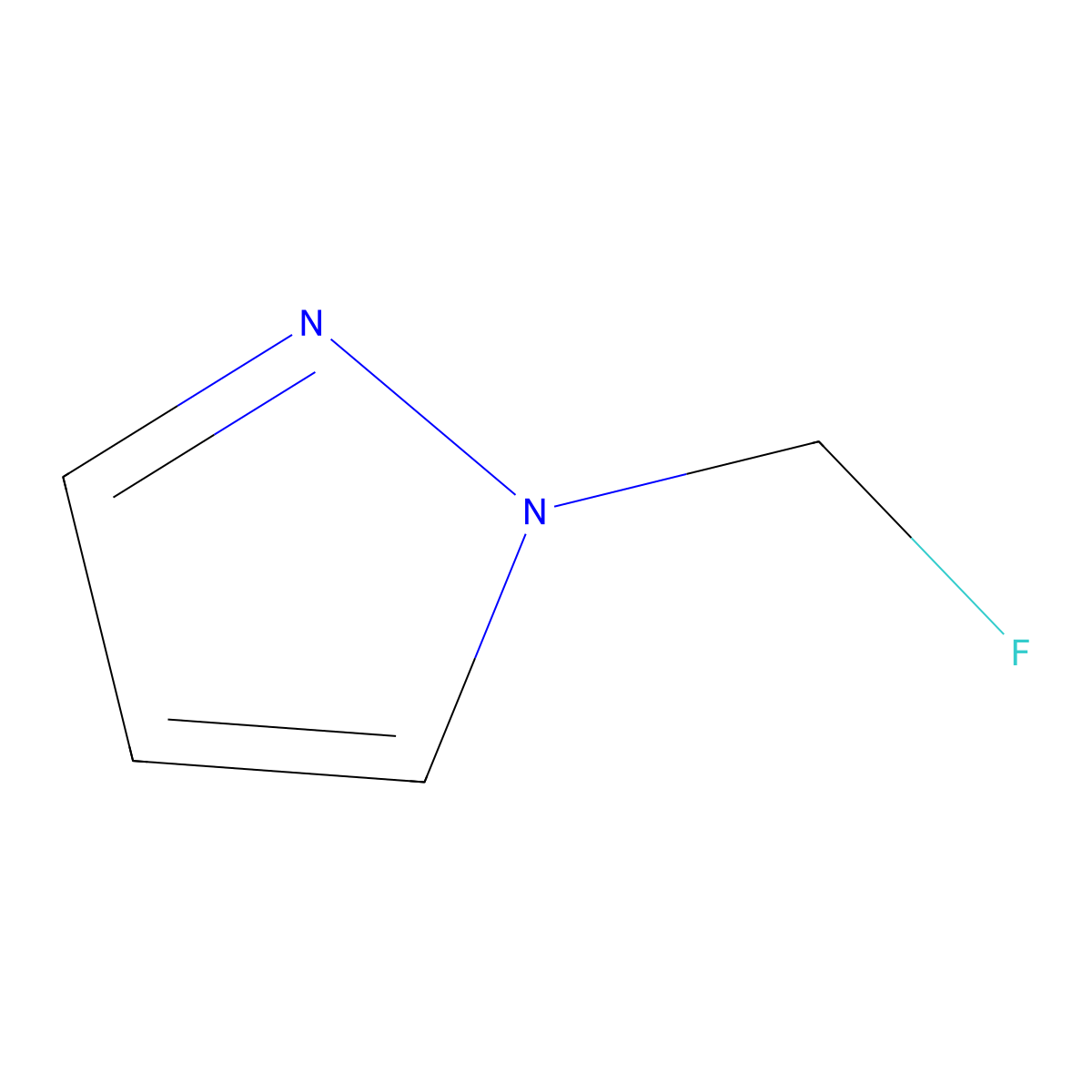 1-(Fluoromethyl)pyrazole molecular structure, CAS 117598-42-2