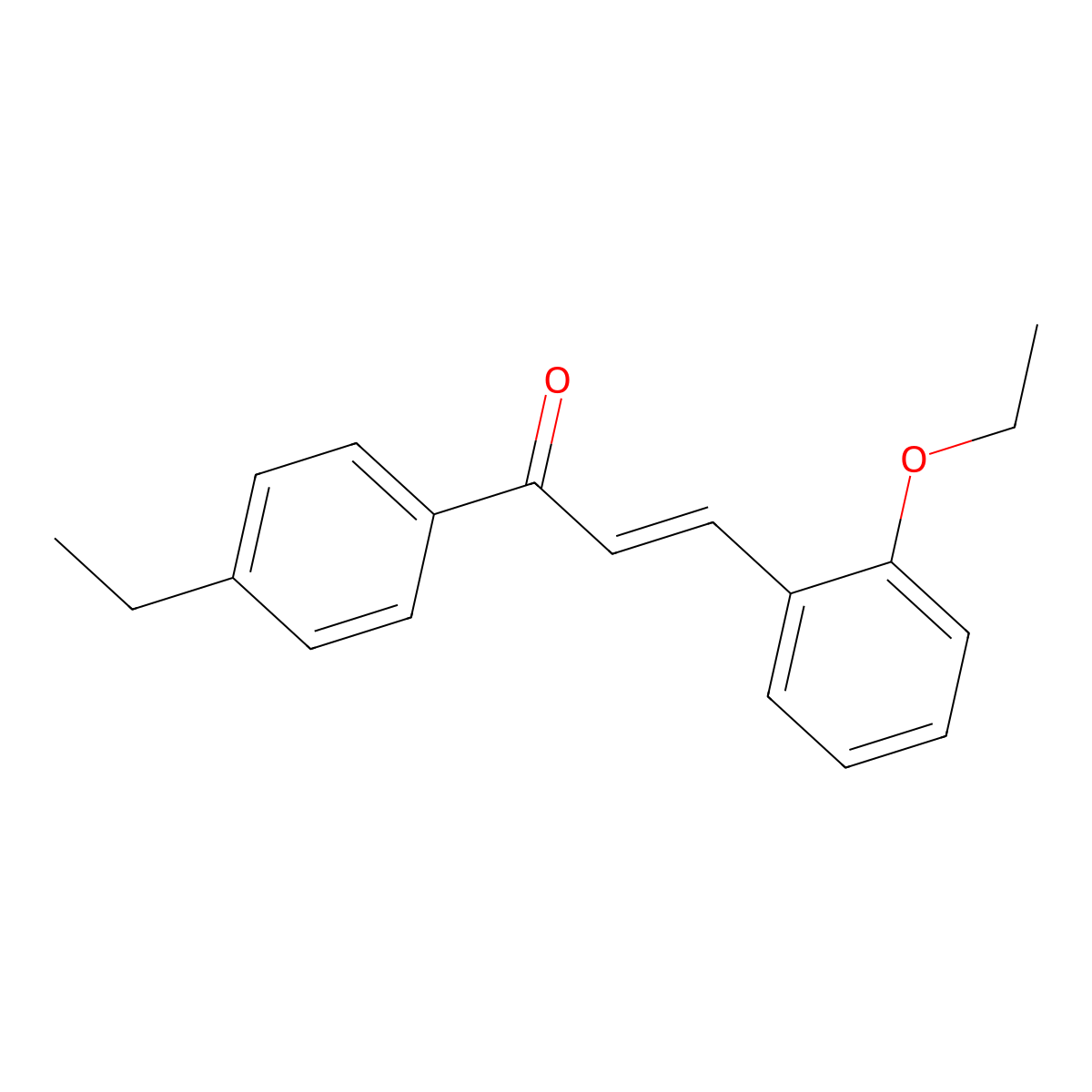 (2E)-3-(2-Ethoxyphenyl)-1-(4-ethylphenyl)prop-2-en-1-one molecular structure, CAS 1175989-07-7