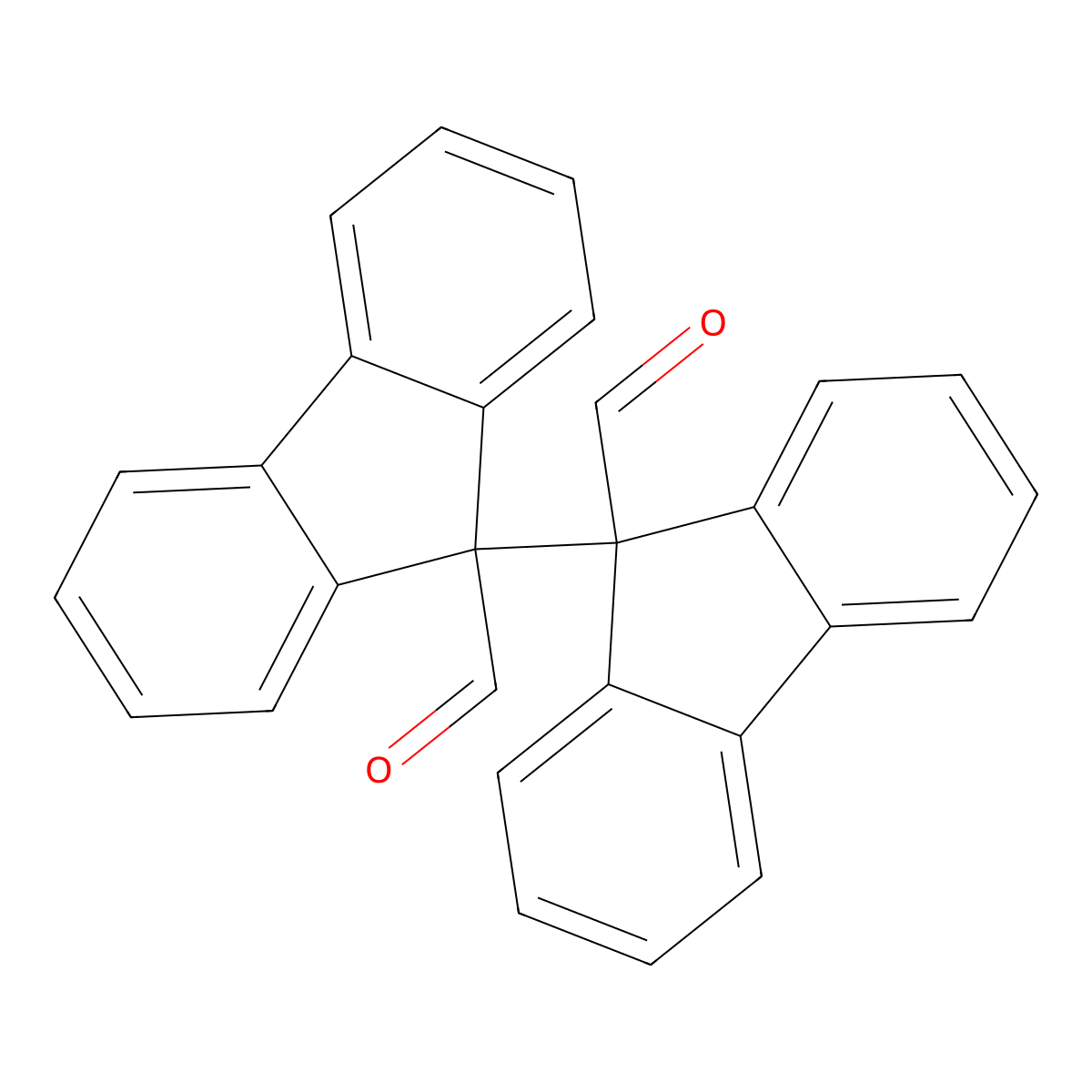 9H,9'H-(9,9'-bifluorene)-9,9'-dicarbaldehyde molecular structure, CAS 1176-09-6