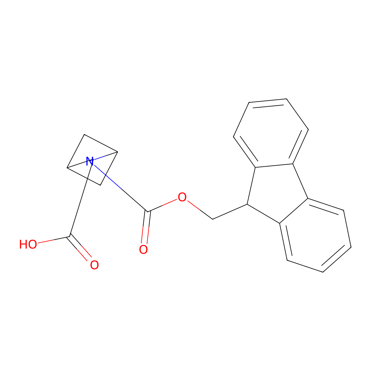 2-{[(9H-fluoren-9-yl)methoxy]carbonyl}-2-azabicyclo[2.1.1]hexane-3-carboxylic acid molecular structure, CAS 1176024-56-8