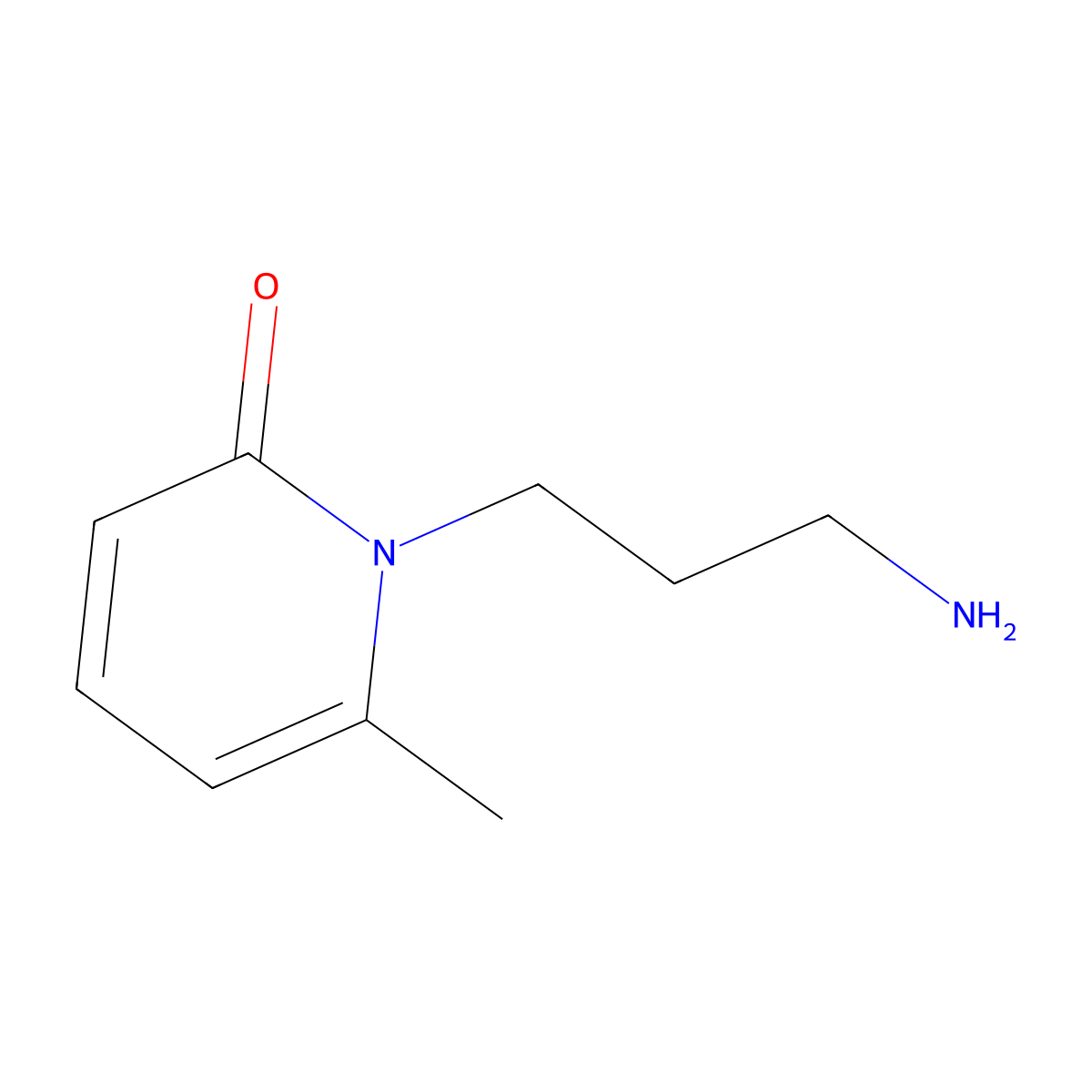 1-(3-Aminopropyl)-6-methylhydropyridin-2-one molecular structure, CAS 1176063-22-1