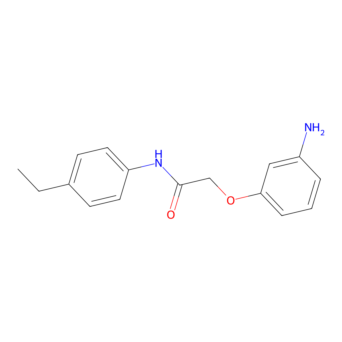 2-(3-aminophenoxy)-N-(4-ethylphenyl)acetamide molecular structure, CAS 1176069-37-6