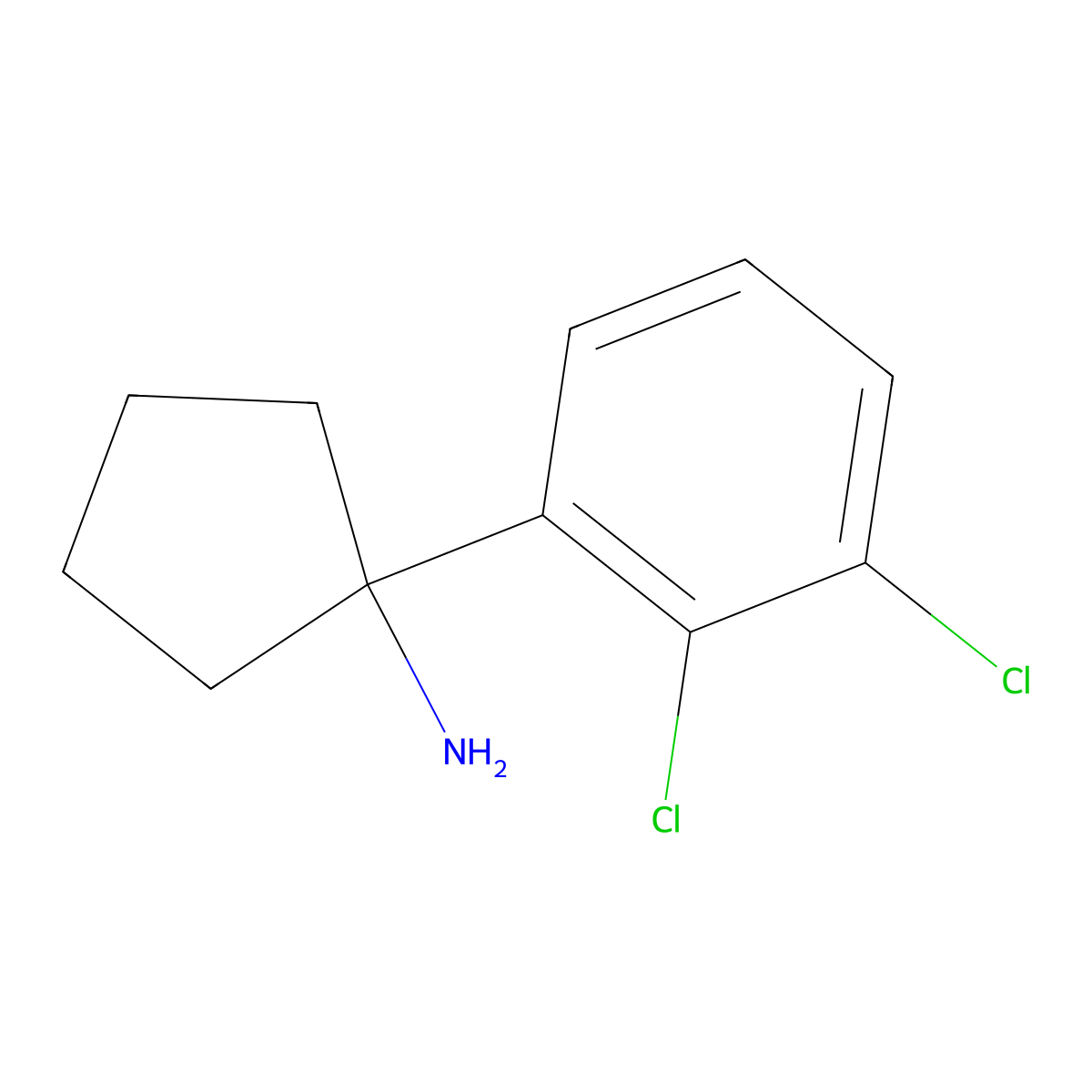 1-(2,3-Dichlorophenyl)cyclopentanamine molecular structure, CAS 1176103-91-5