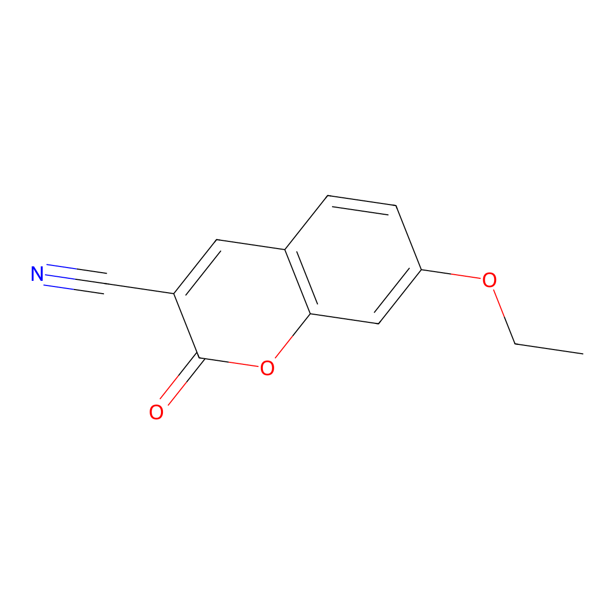 3-Cyano-7-ethoxycoumarin molecular structure, CAS 117620-77-6