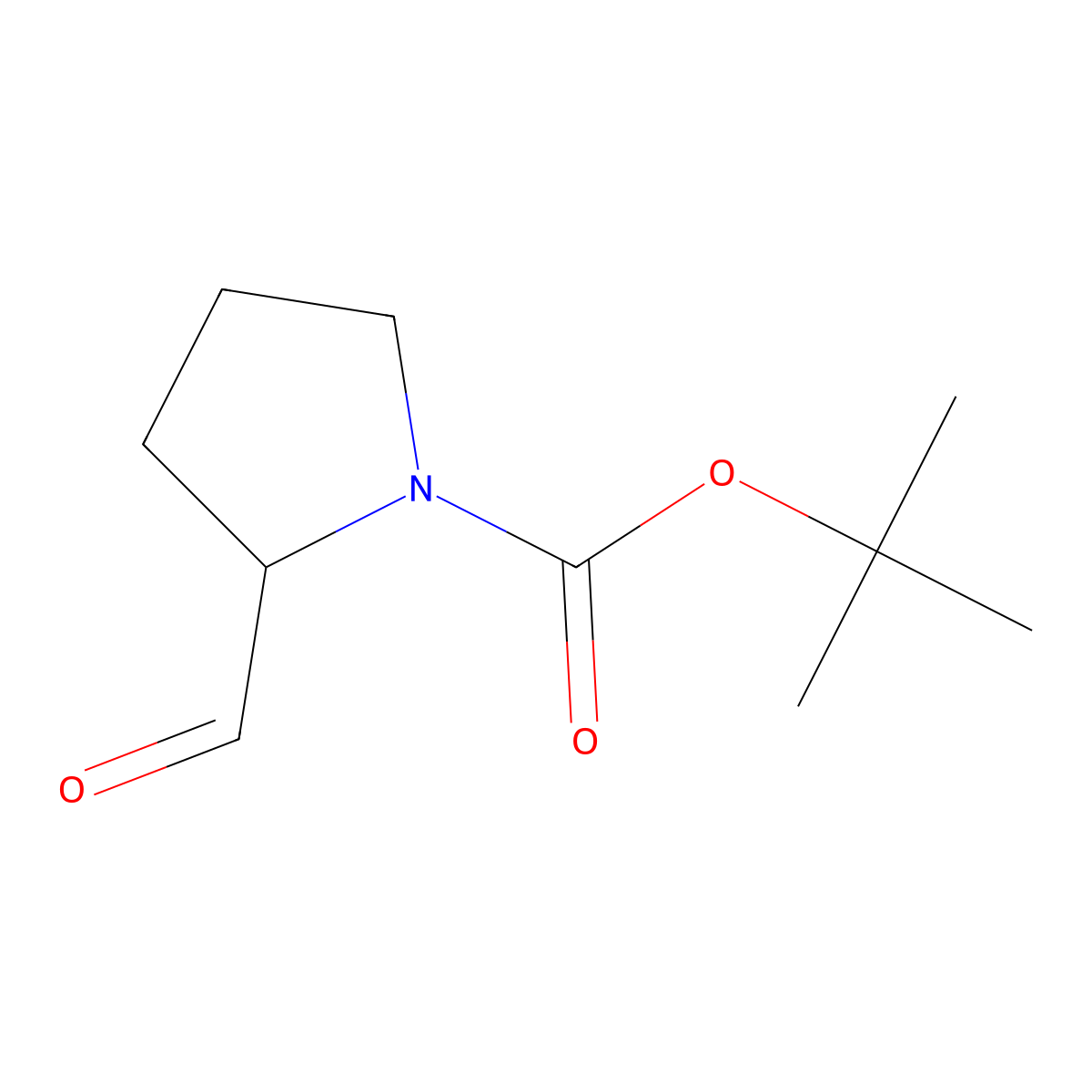 1-Boc-2-Formylpyrrolidine molecular structure, CAS 117625-90-8
