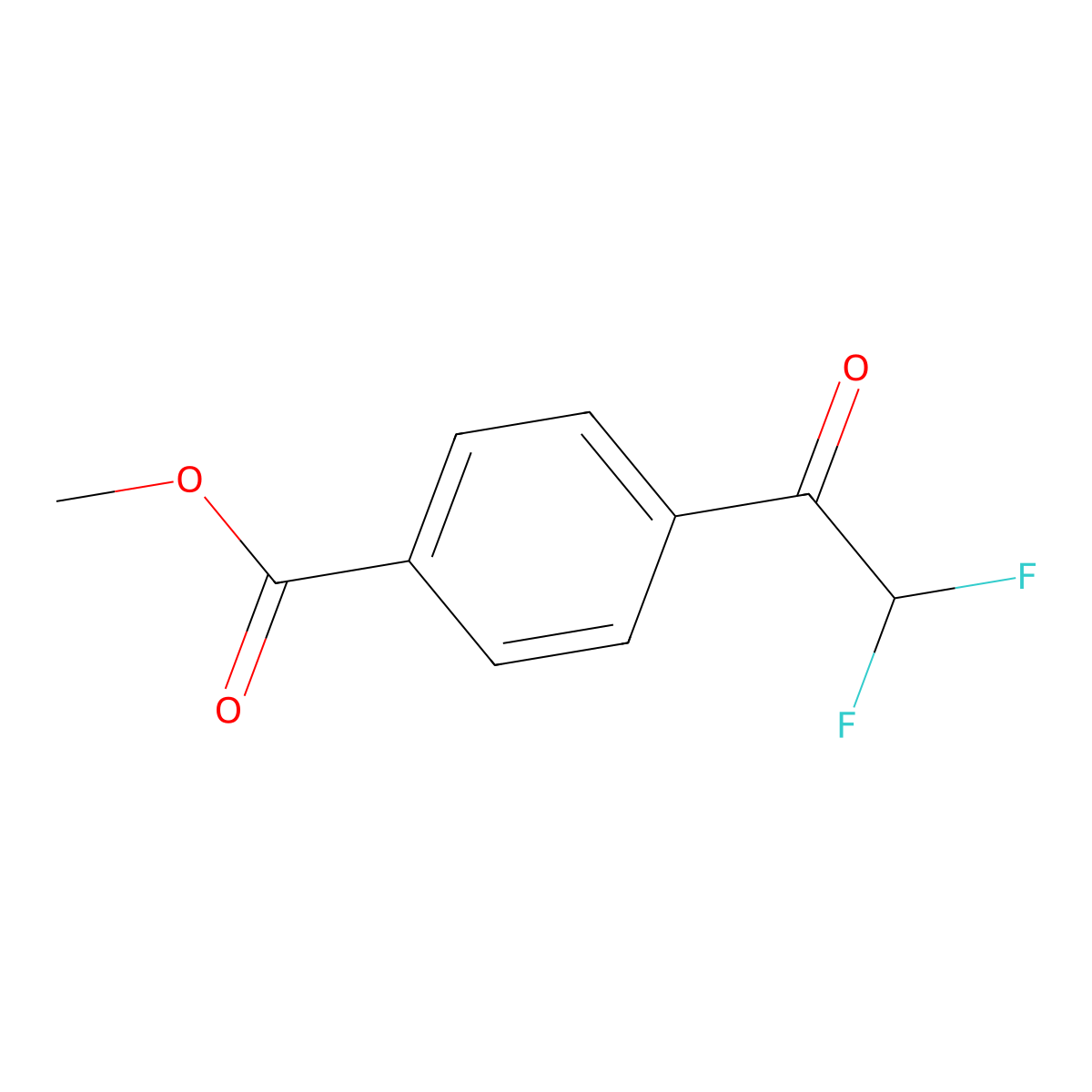 Methyl 4-(2,2-difluoroacetyl)benzoate molecular structure, CAS 1176283-73-0