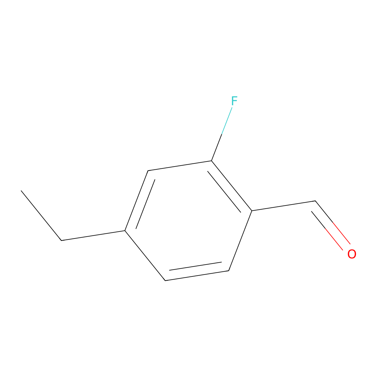 4-Ethyl-2-fluorobenzaldehyde molecular structure, CAS 1176284-04-0