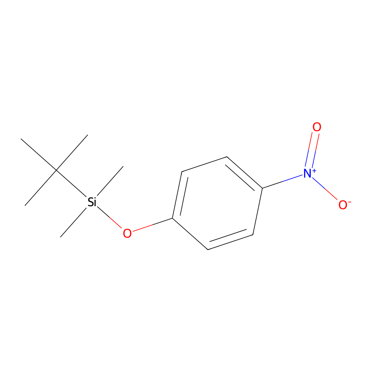 tert-Butyldimethyl(4-nitrophenoxy)silane molecular structure, CAS 117635-44-6
