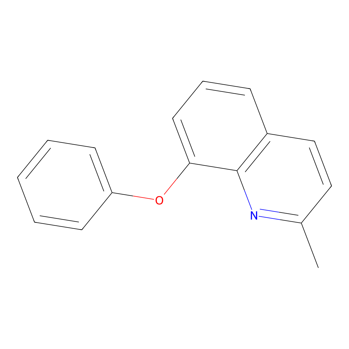 2-Methyl-8-phenoxyquinoline molecular structure, CAS 117638-93-4