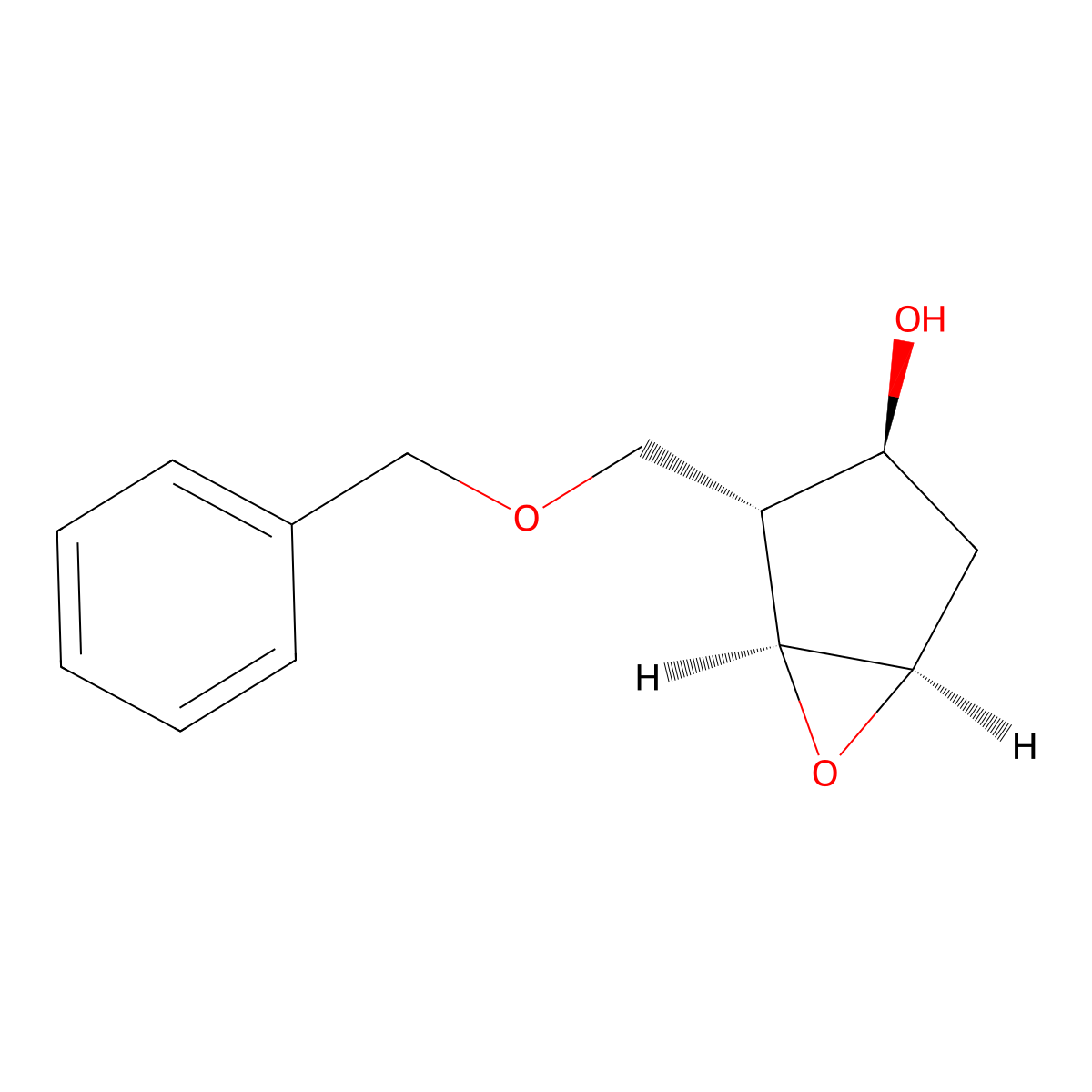 (1S,2R,3S,5R)-2-((Benzyloxy)methyl)-6-oxabicyclo[3.1.0]hexan-3-ol molecular structure, CAS 117641-39-1