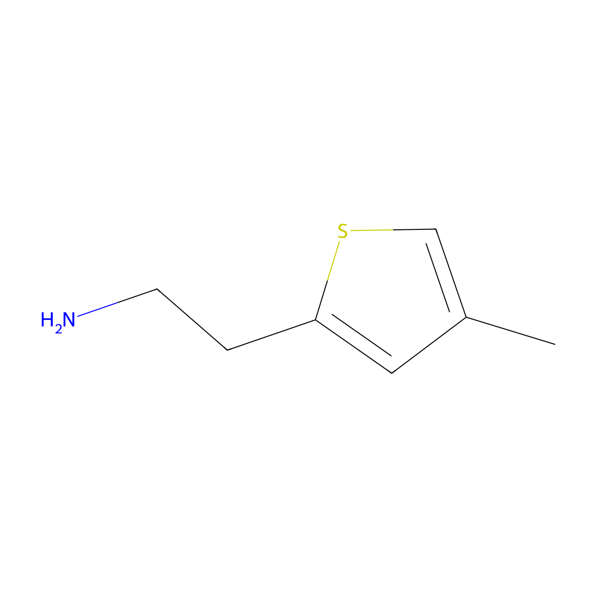 2-(4-Methylthiophen-2-yl)ethan-1-amine molecular structure, CAS 1176416-35-5