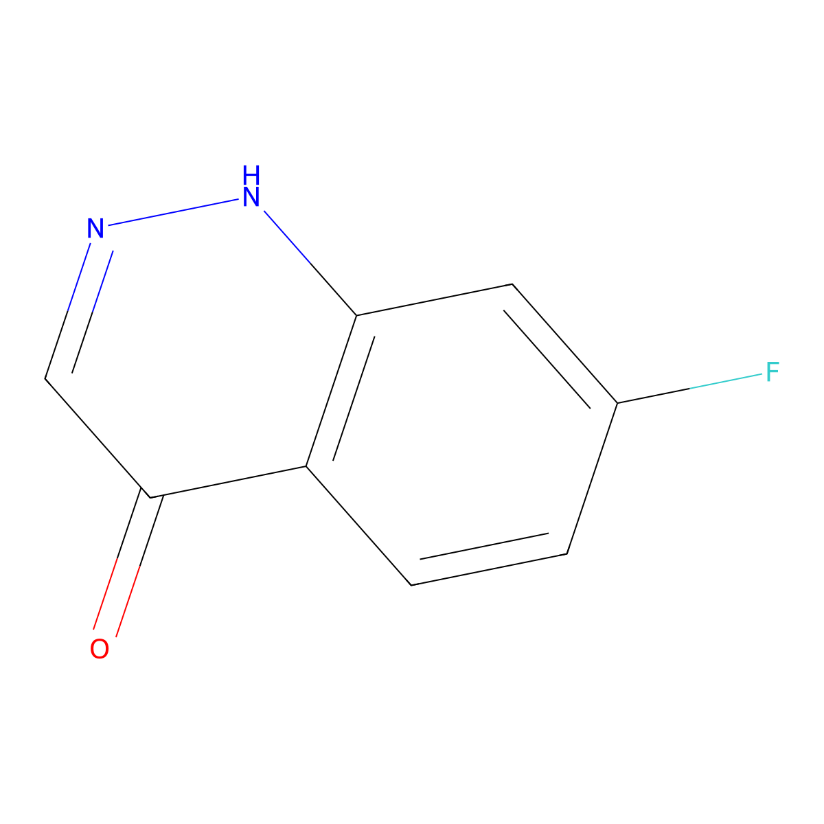 7-Fluorocinnolin-4(1H)-one molecular structure, CAS 1176417-30-3