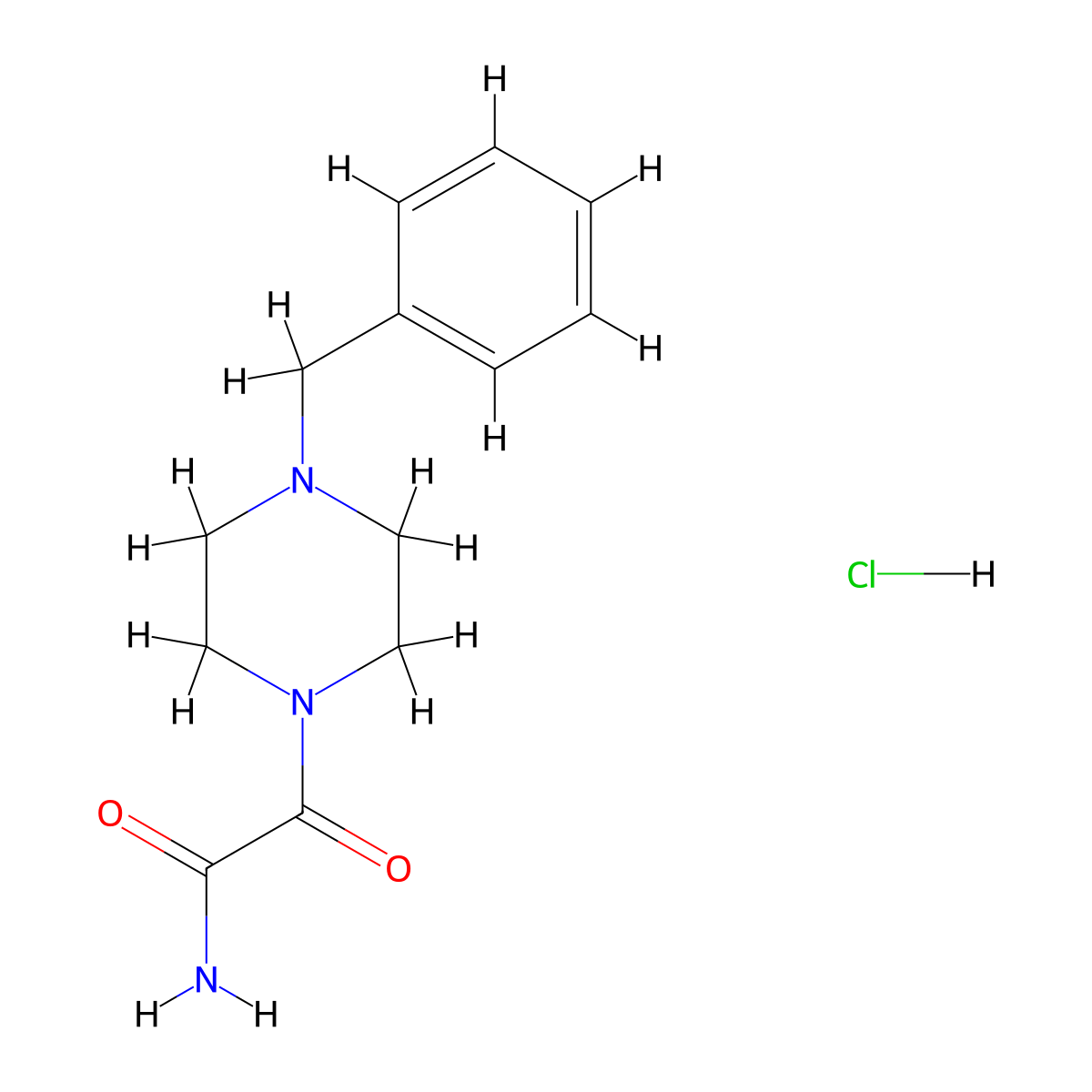 2-(4-Benzyl-piperazin-1-yl)-2-oxo-acetamide hydrochloride molecular structure, CAS 1176419-87-6