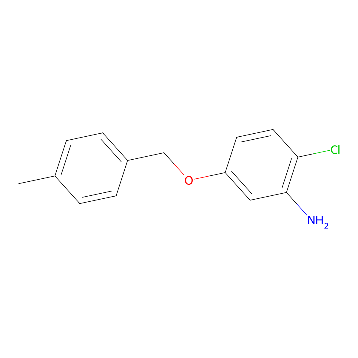 2-Chloro-5-[(4-methylphenyl)methoxy]benzenamine molecular structure, CAS 1176451-93-6