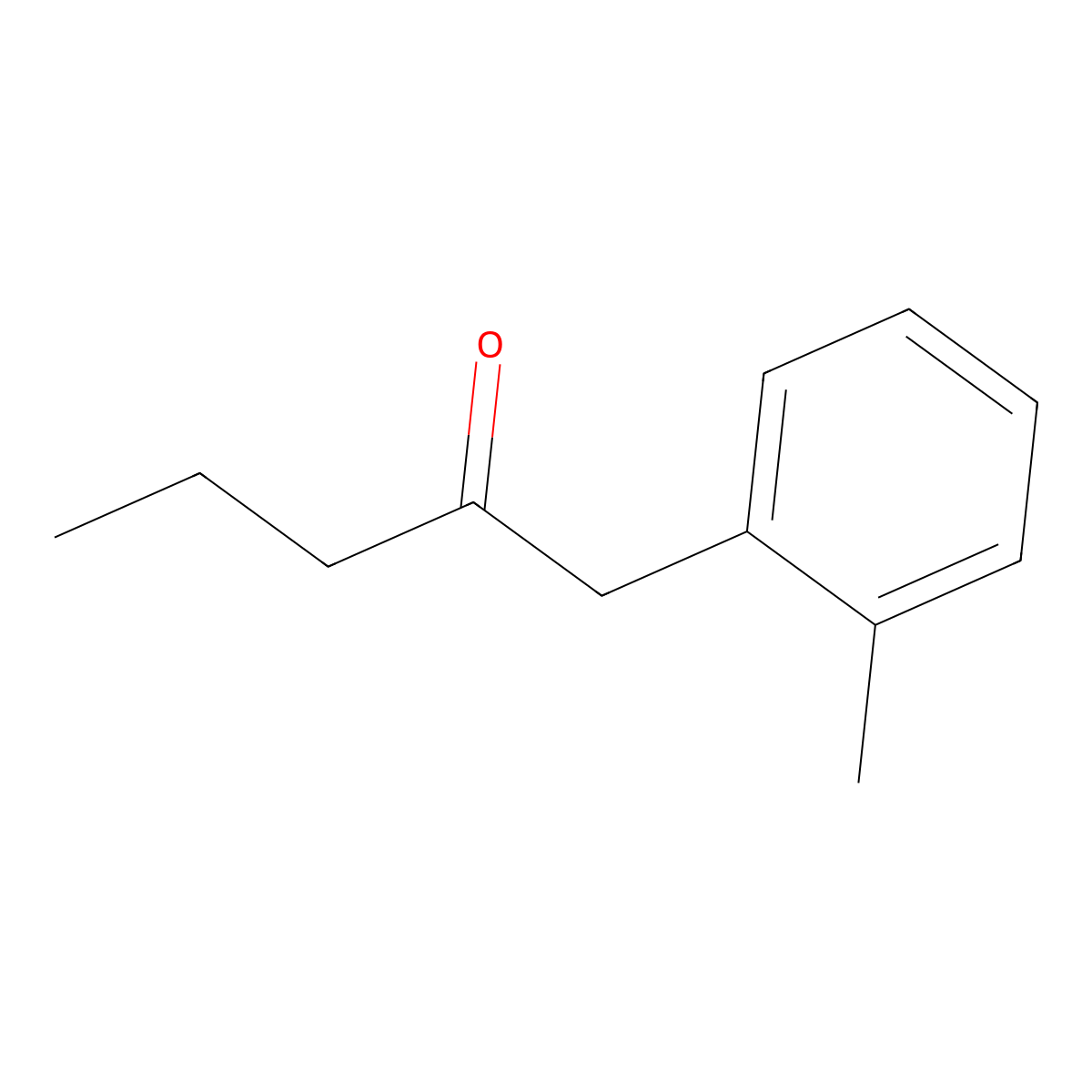1-(2-Methylphenyl)-2-pentanone molecular structure, CAS 1176465-80-7