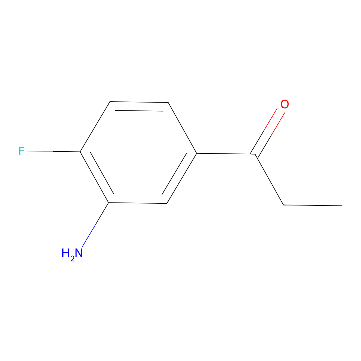 1-(3-Amino-4-fluorophenyl)propan-1-one molecular structure, CAS 1176467-95-0