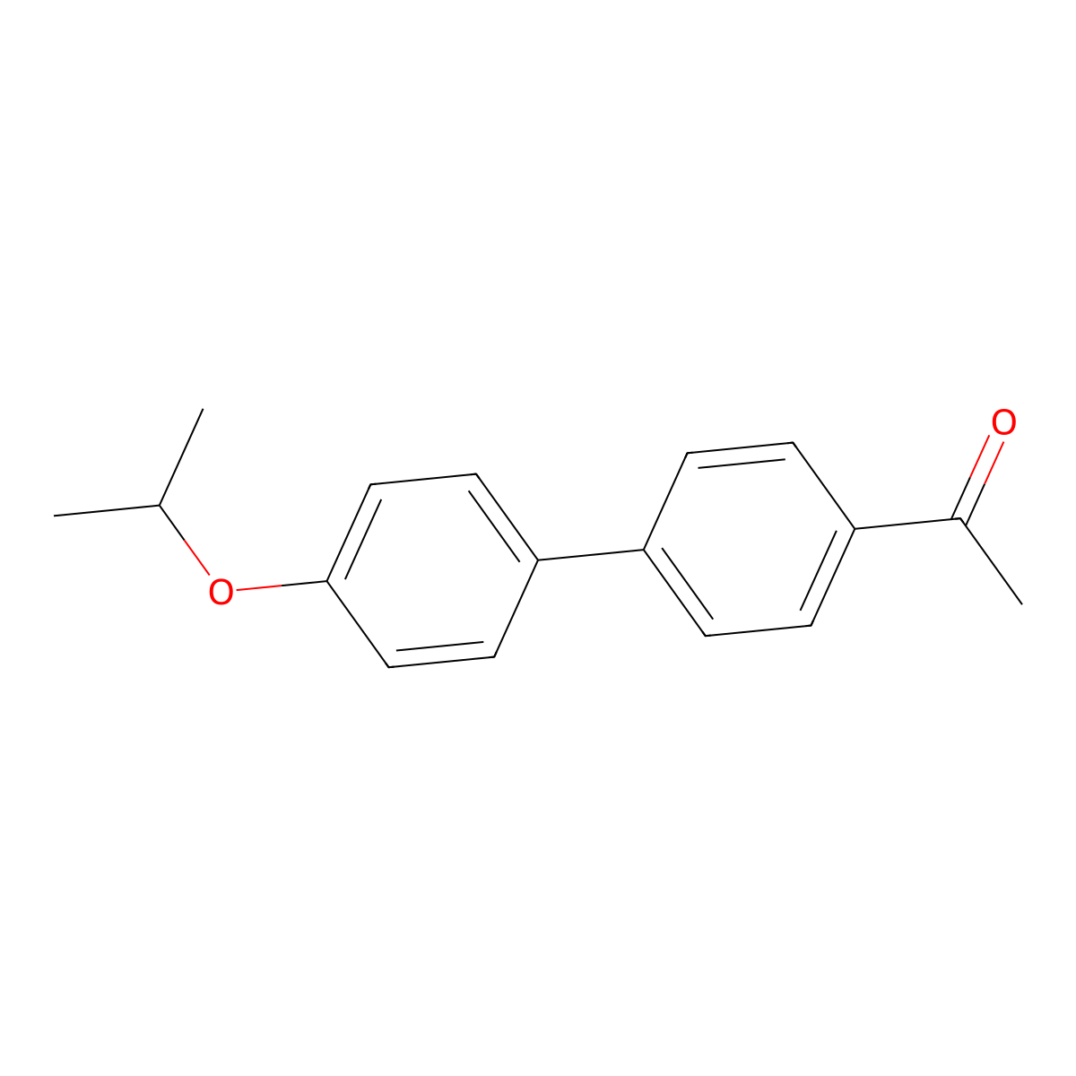 1-[4'-(1-Methylethoxy)[1,1'-biphenyl]-4-yl]ethanone molecular structure, CAS 1176477-83-0