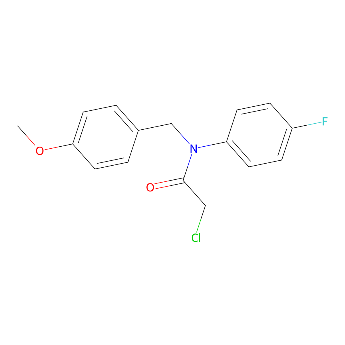 2-Chloro-n-(4-fluorophenyl)-n-(4-methoxybenzyl)acetamide molecular structure, CAS 1176501-35-1