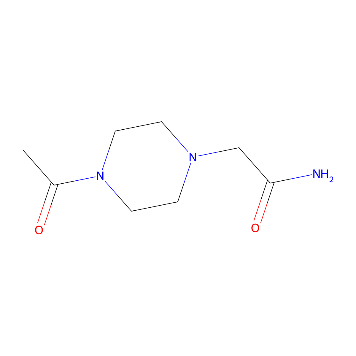 2-(4-Acetylpiperazin-1-yl)acetamide molecular structure, CAS 1176535-57-1