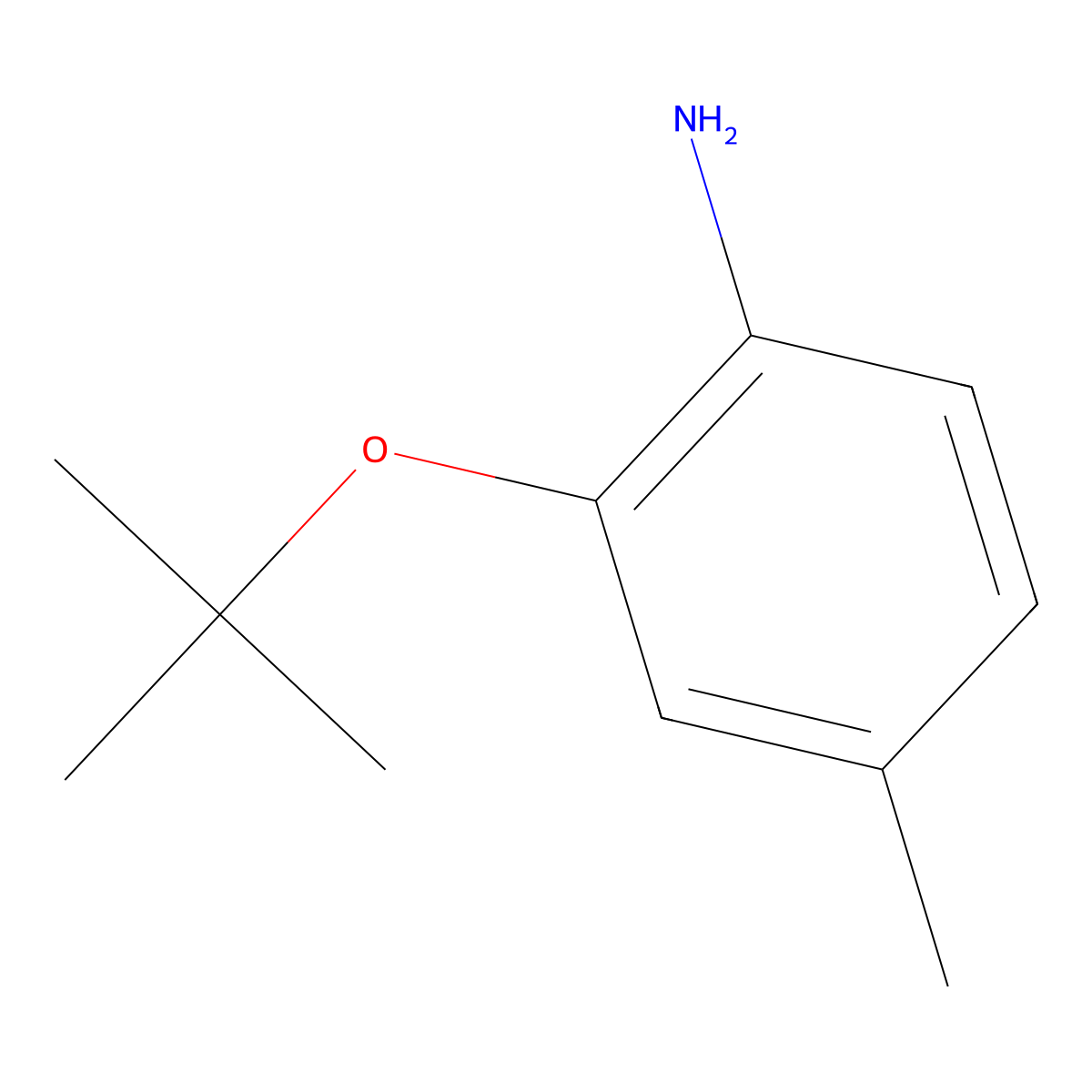 2-(Tert-butoxy)-4-methylaniline molecular structure, CAS 1176537-99-7