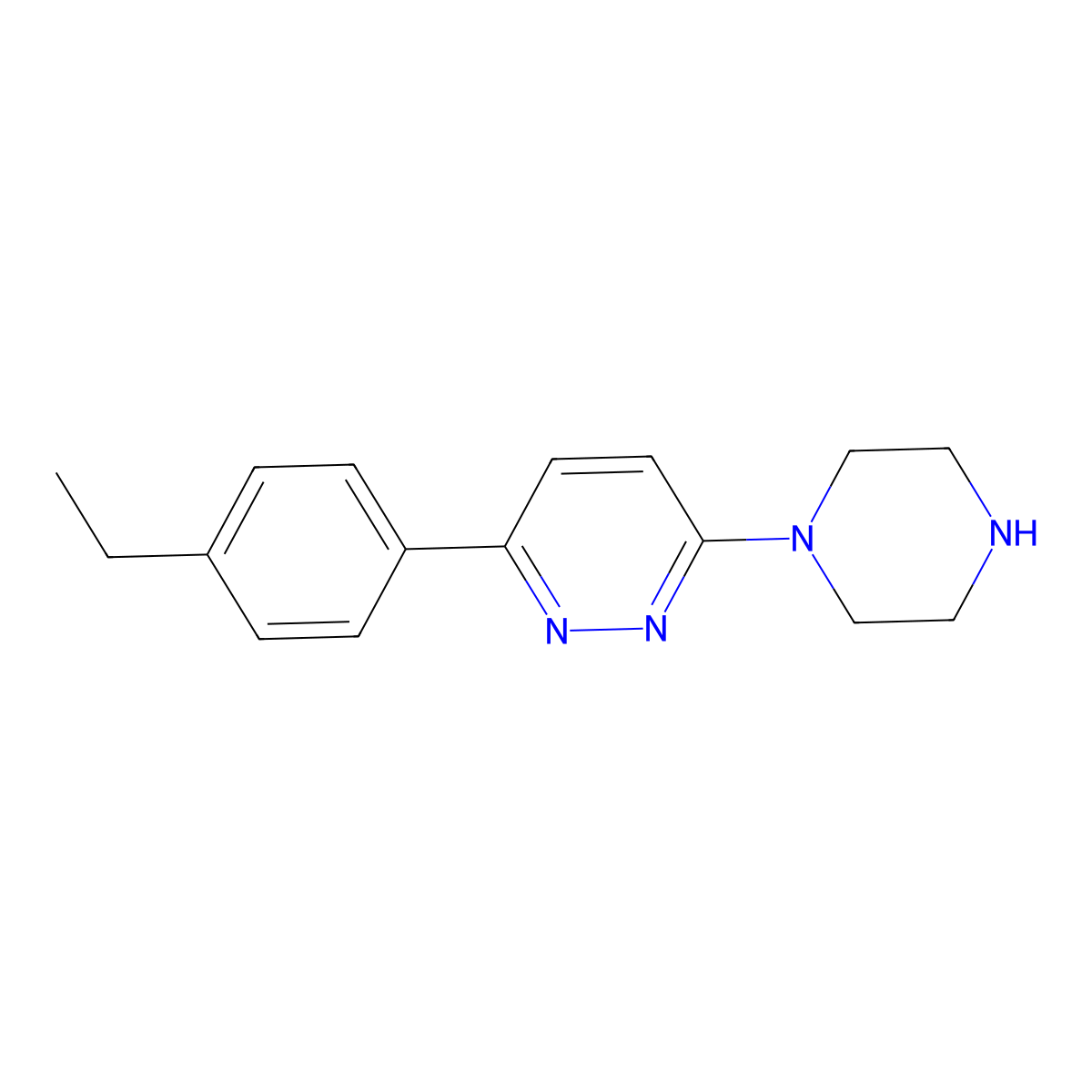 3-(4-Ethylphenyl)-6-(piperazin-1-yl)pyridazine molecular structure, CAS 1176538-05-8