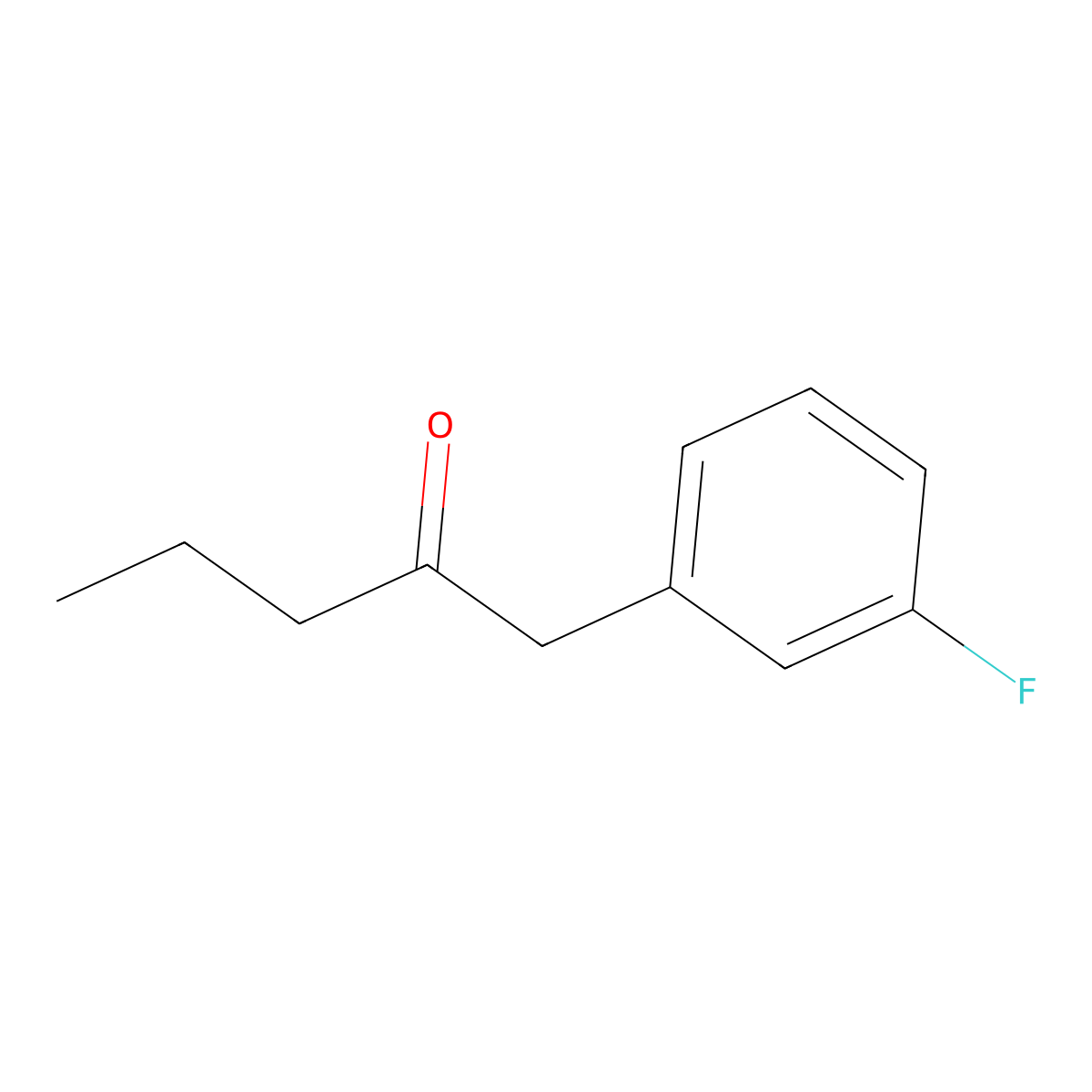 1-(3-Fluorophenyl)pentan-2-one molecular structure, CAS 1176544-30-1