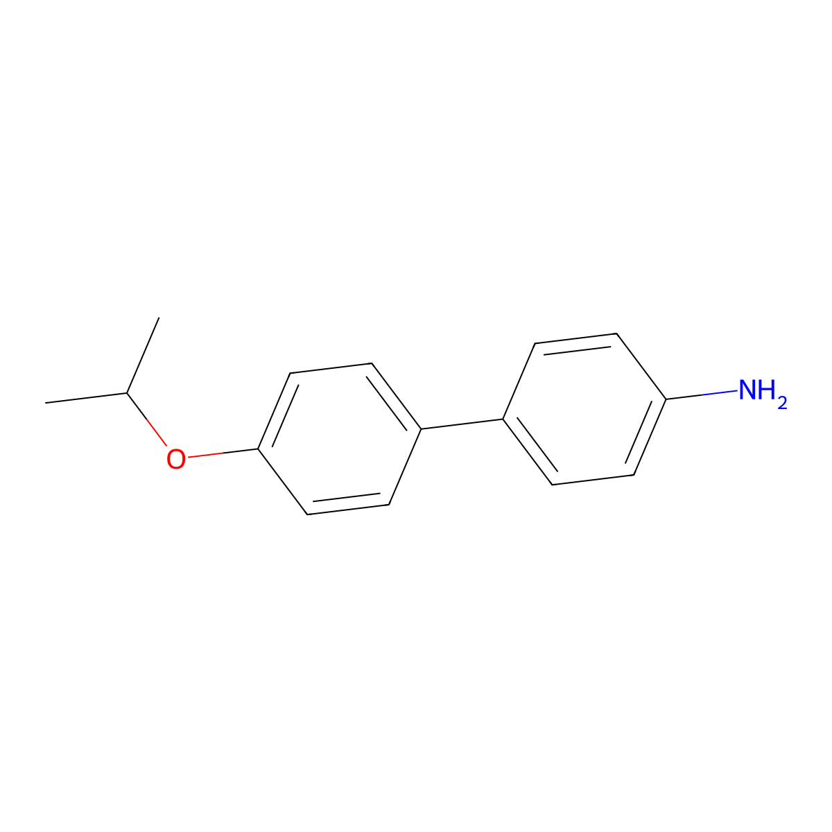 4'-(1-Methylethoxy)[1,1'-biphenyl]-4-amine molecular structure, CAS 1176544-76-5