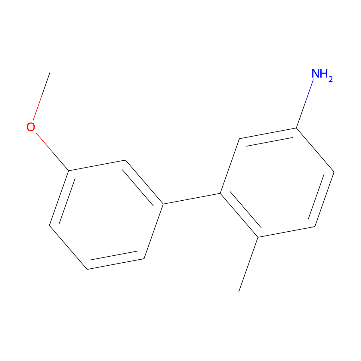 3-(3-Methoxyphenyl)-4-methylaniline molecular structure, CAS 1176550-49-4