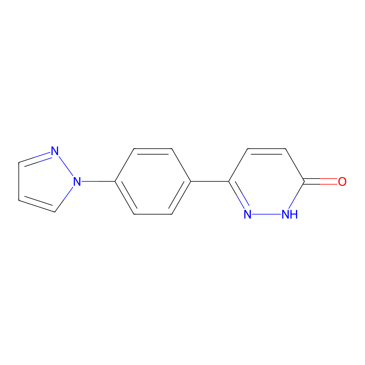 6-[4-(1{H}-pyrazol-1-yl)phenyl]pyridazin-3-ol molecular structure, CAS 1176580-21-4