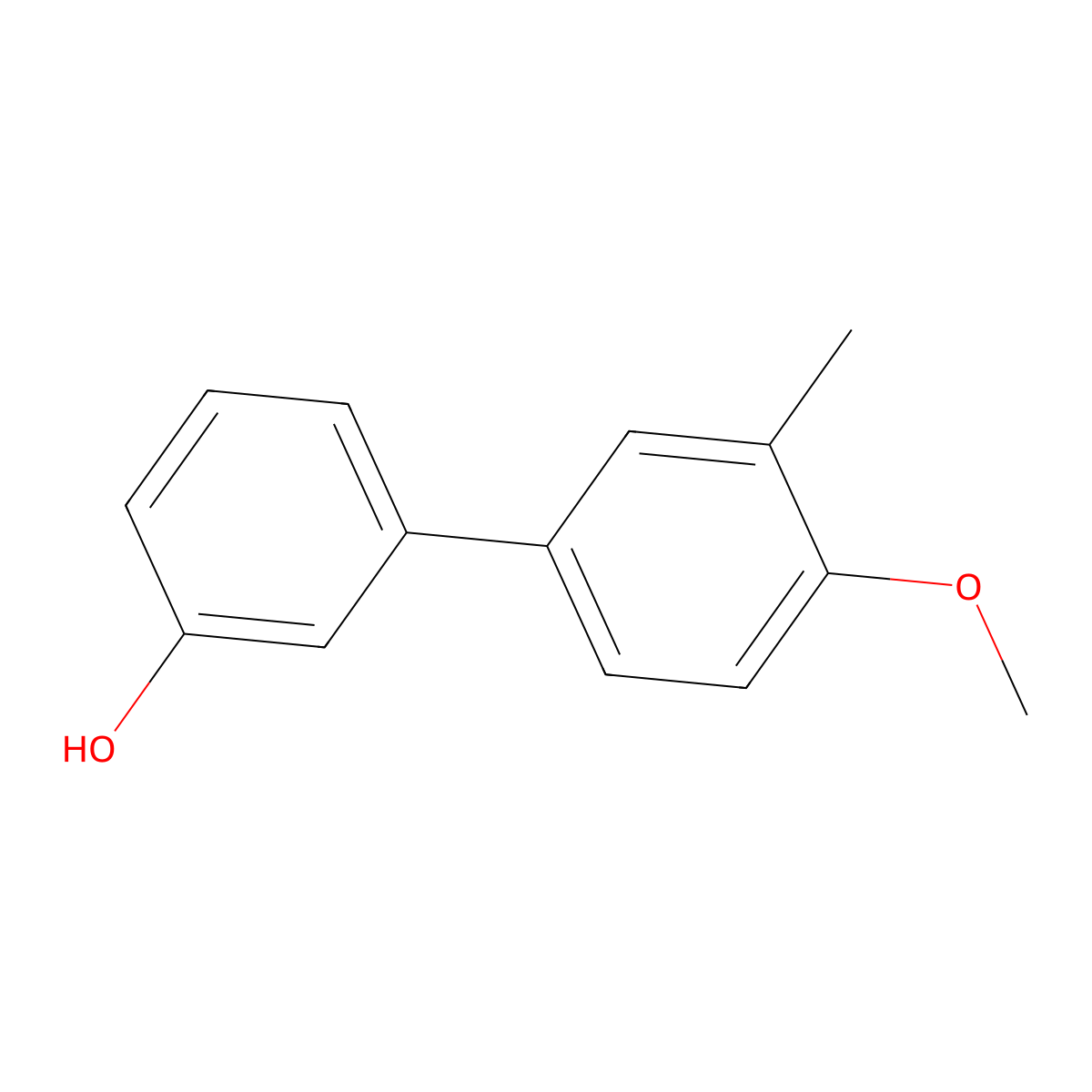 3-(4-Methoxy-3-methylphenyl)phenol molecular structure, CAS 1176590-49-0