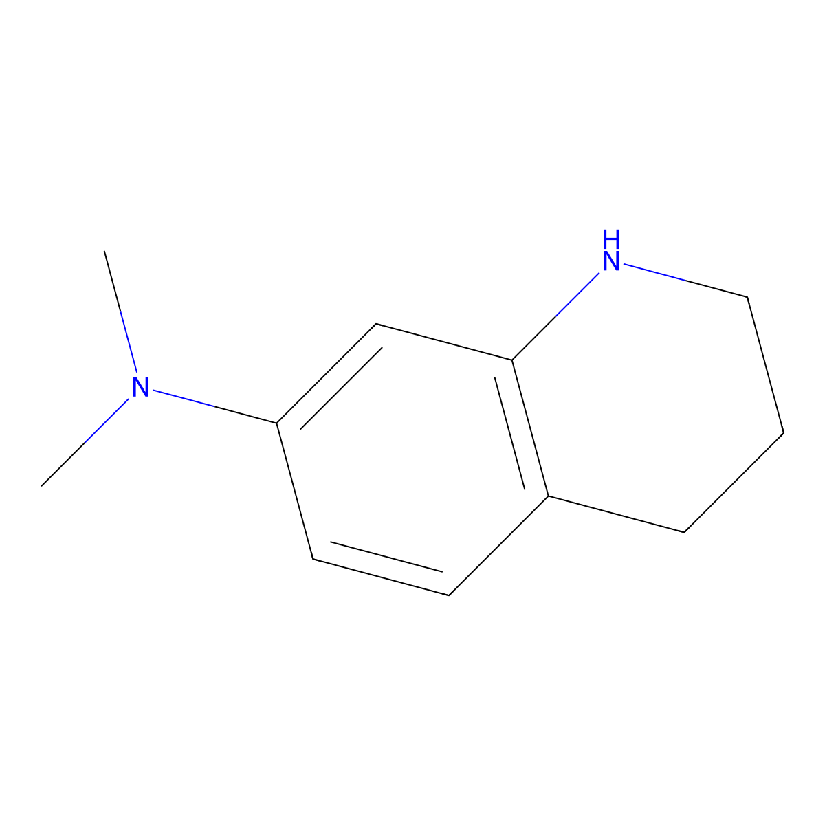 N,N-dimethyl-1,2,3,4-tetrahydroquinolin-7-amine molecular structure, CAS 1176613-40-3